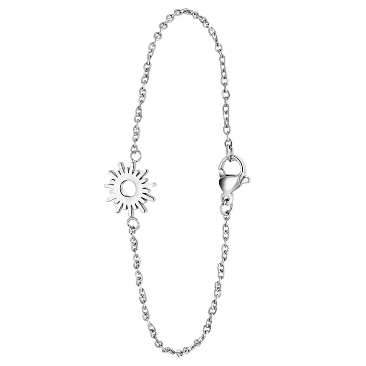 Stainless steel armband met zon
