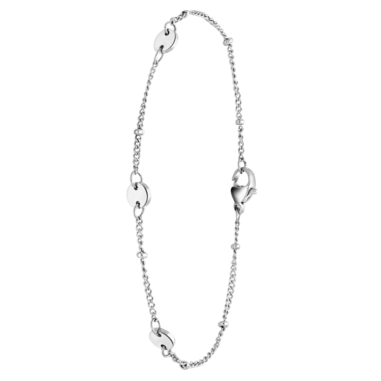 Stalen armband muntjes