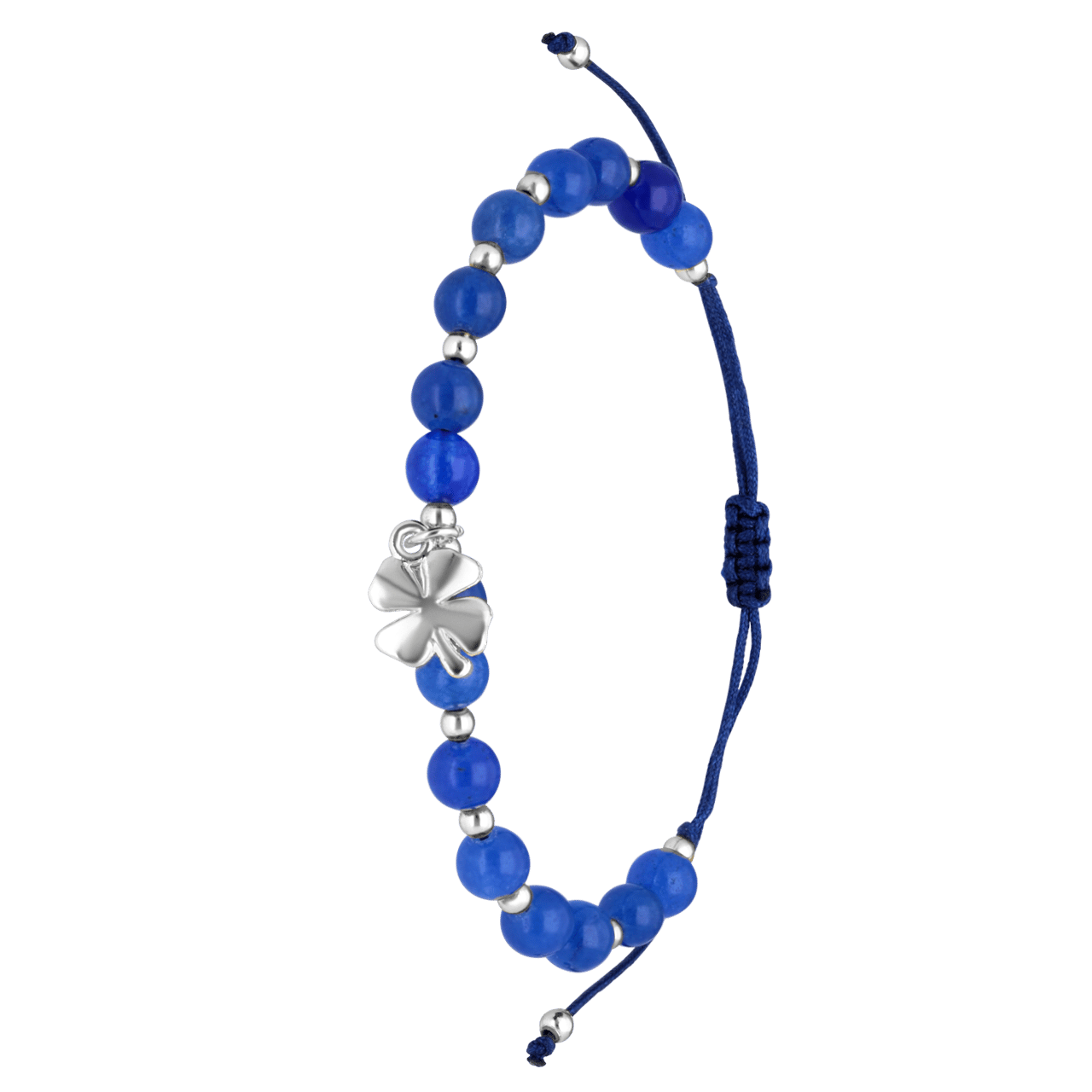 Bijoux armband met blauwe kralen