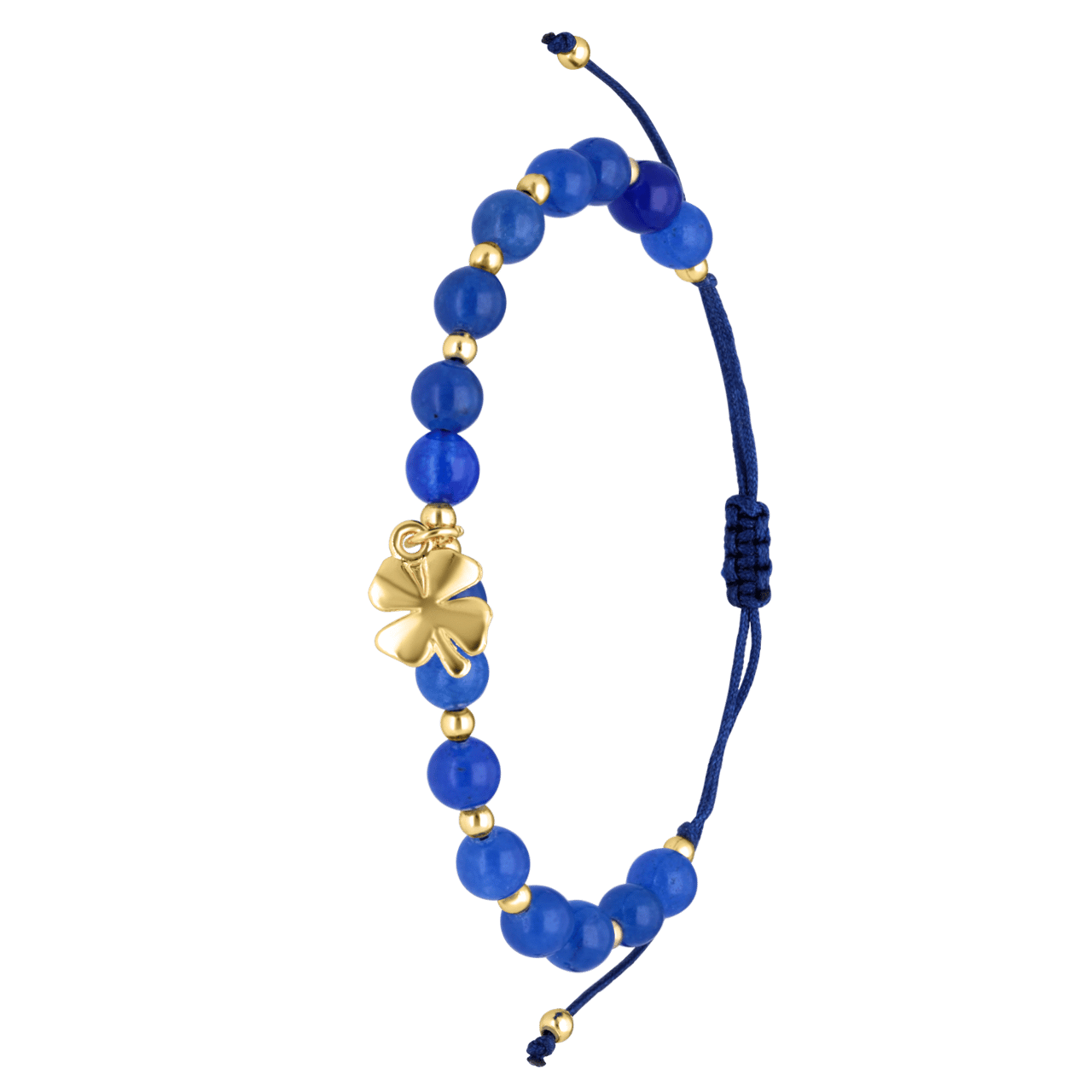 Bijoux armband met blauwe kralen