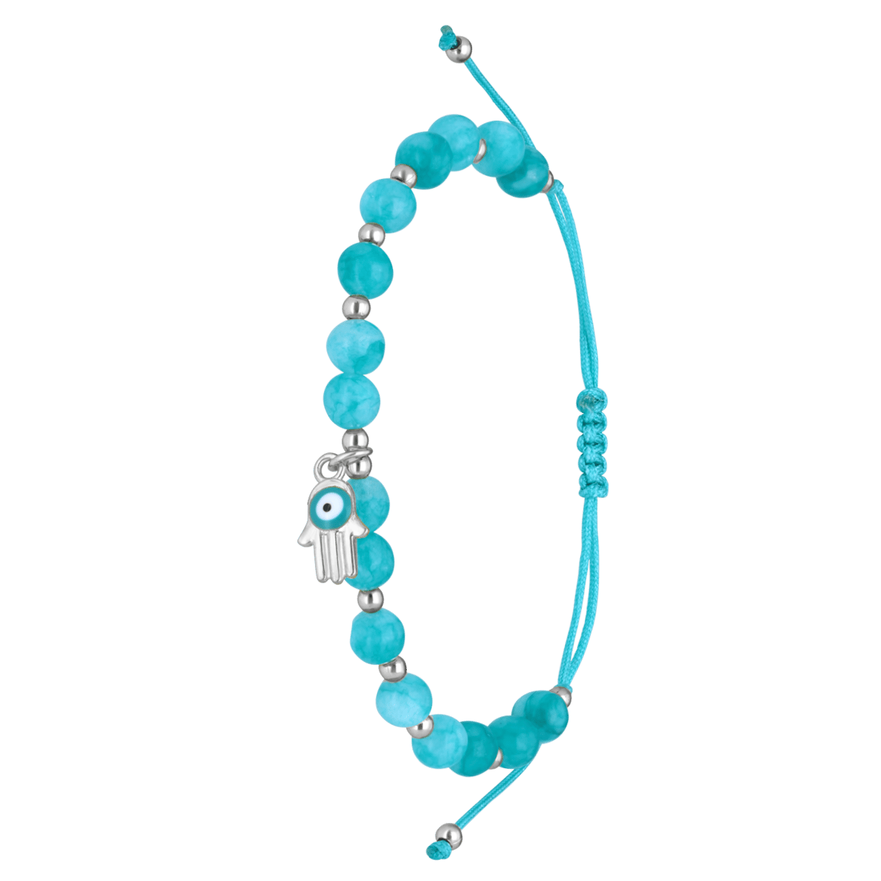 Bijoux armband met blauwe kralen