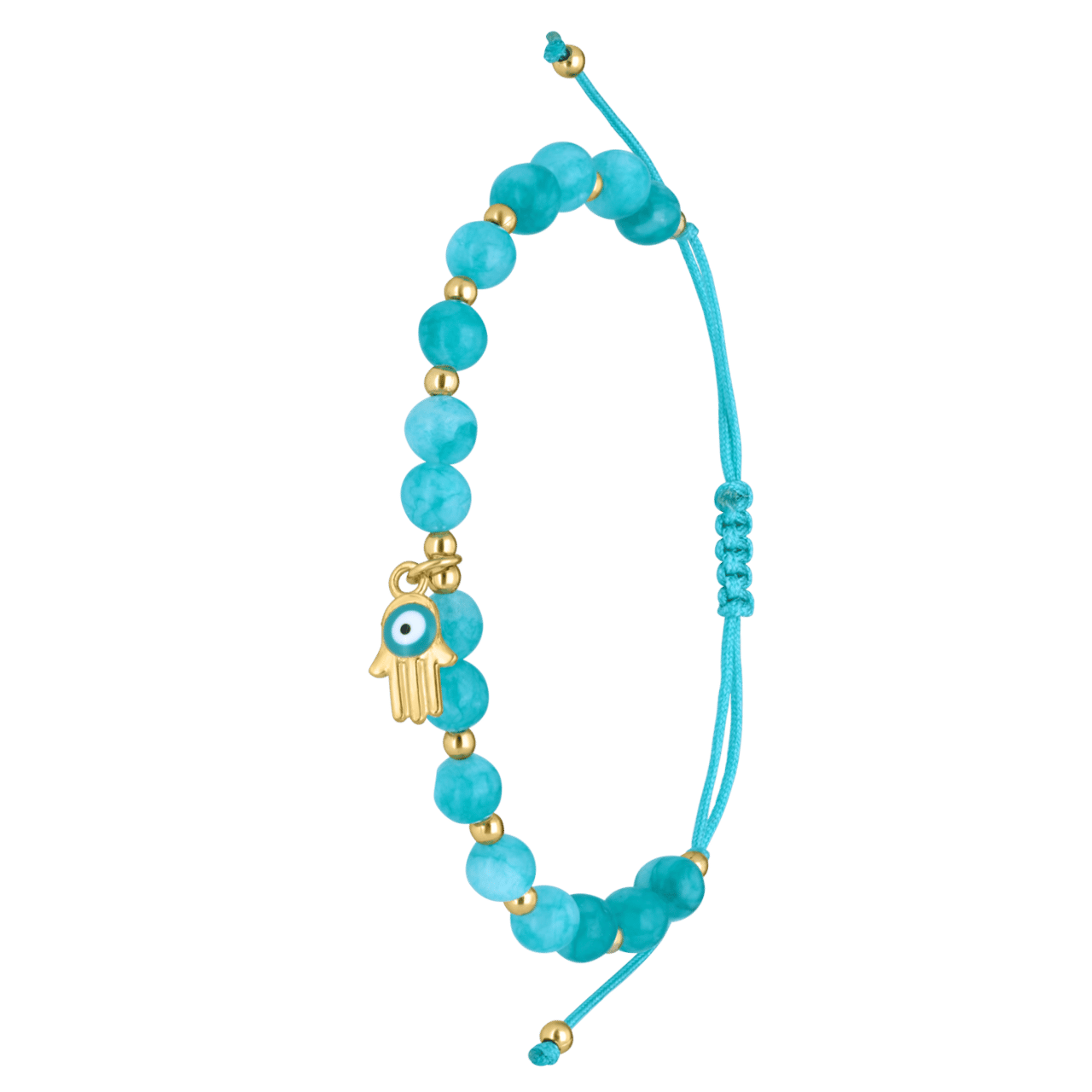 Bijoux armband met blauwe kralen