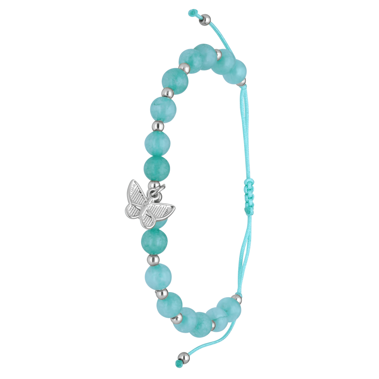 Bijoux armband met mint kleurige kralen