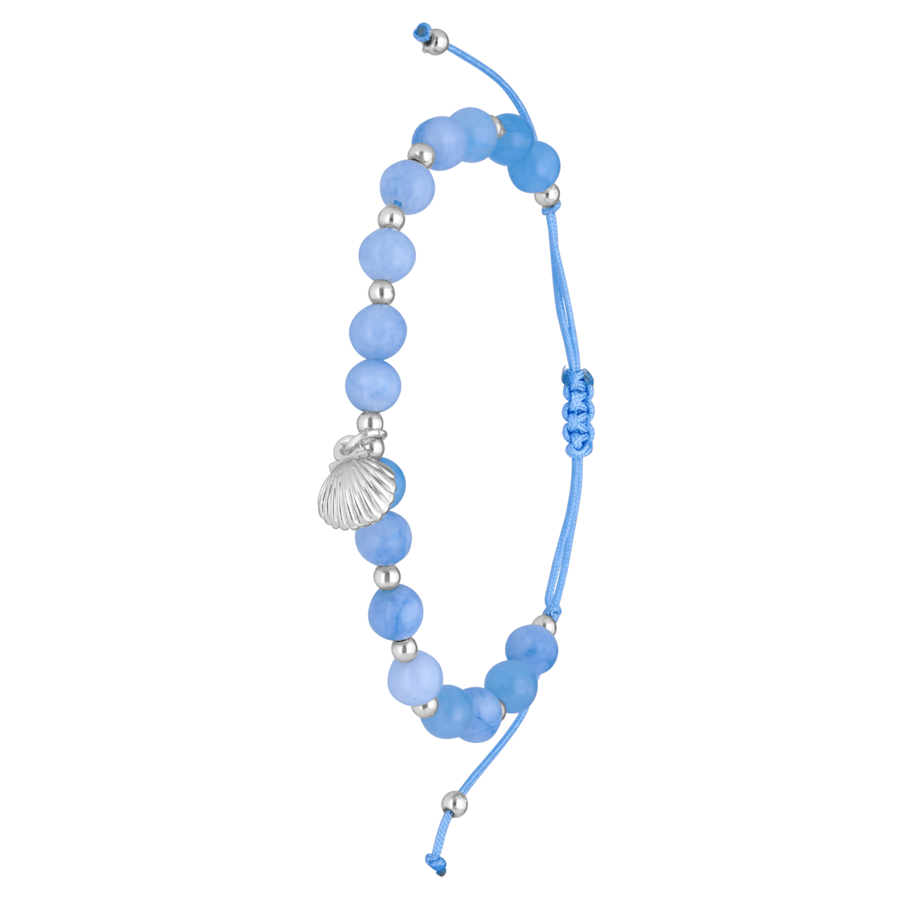 Bijoux armband met blauwe kralen