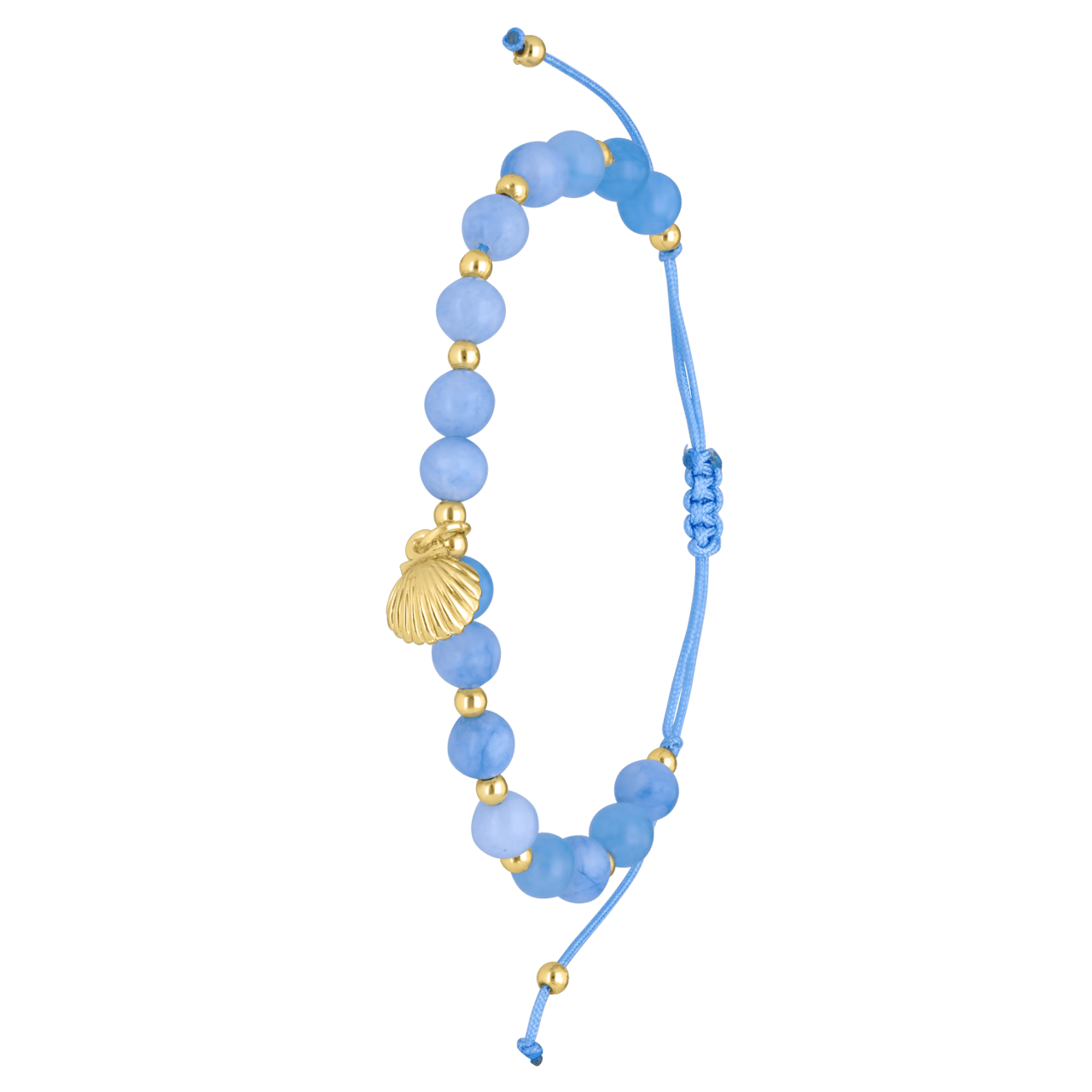 Bijoux armband met blauwe kralen