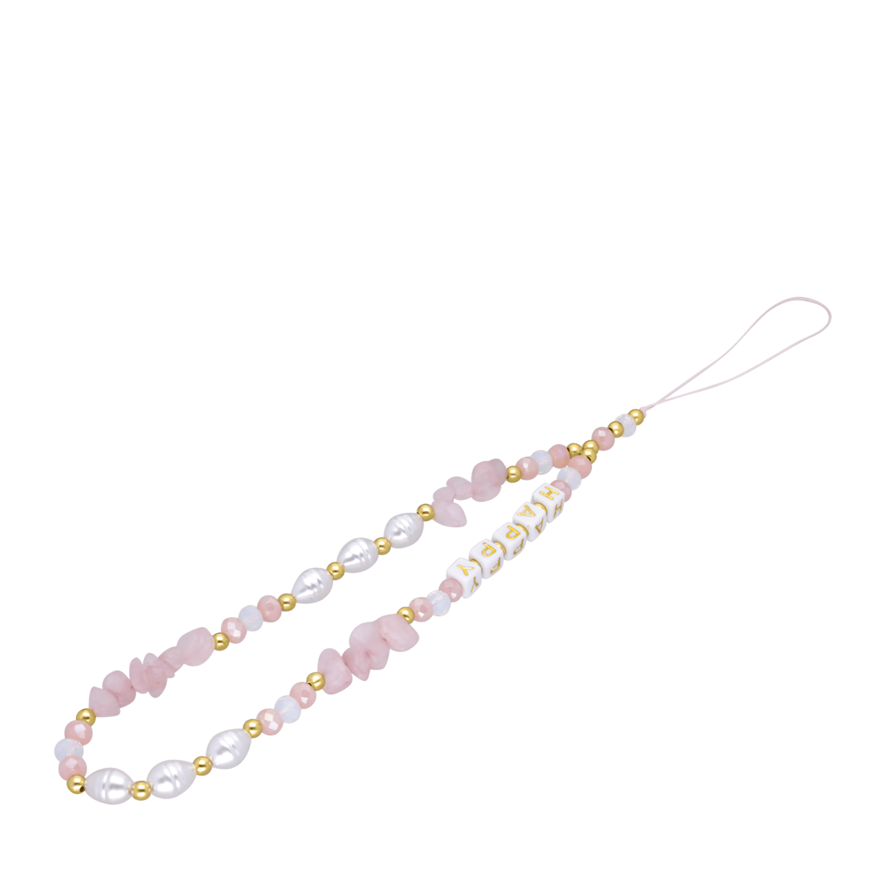Bijoux telefoonkoord roze voor dames
