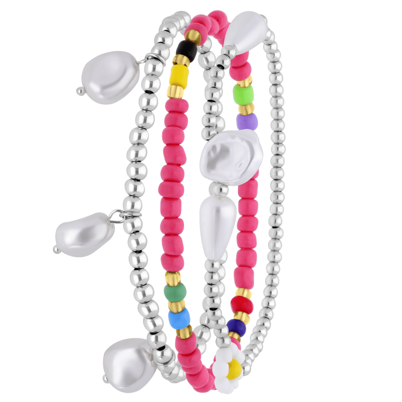 Bijoux armbandenset roze