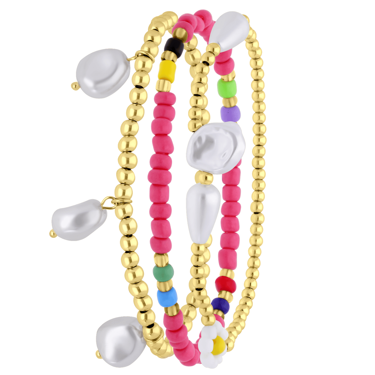 Bijoux armbandenset roze