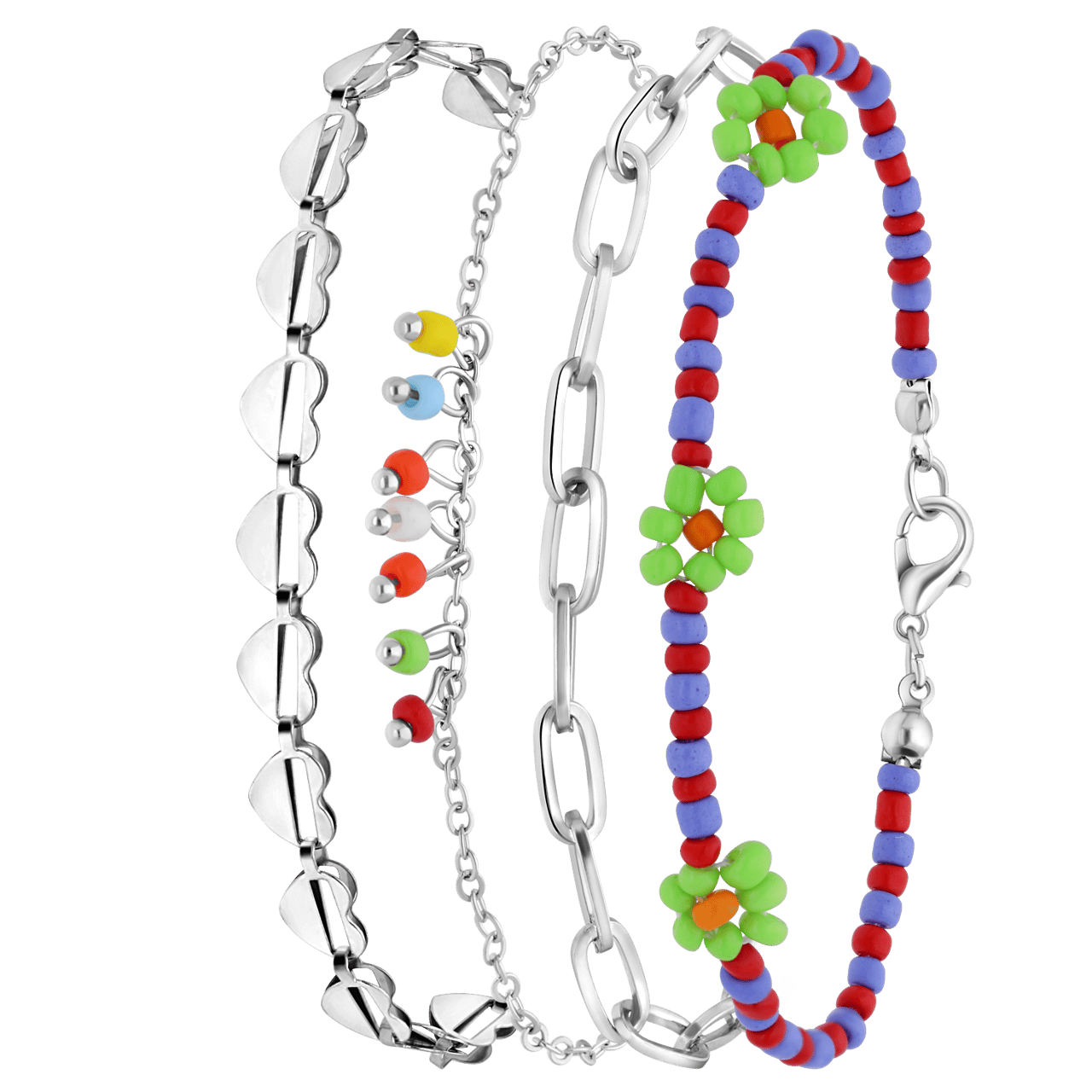 Bijoux armbandenset paars