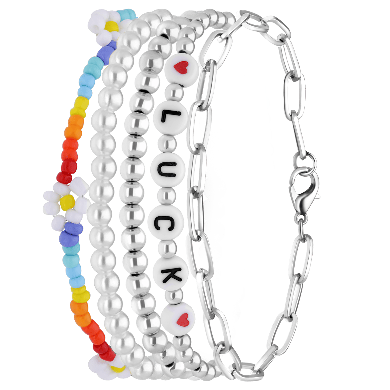 Bijoux armbandenset multi kleur