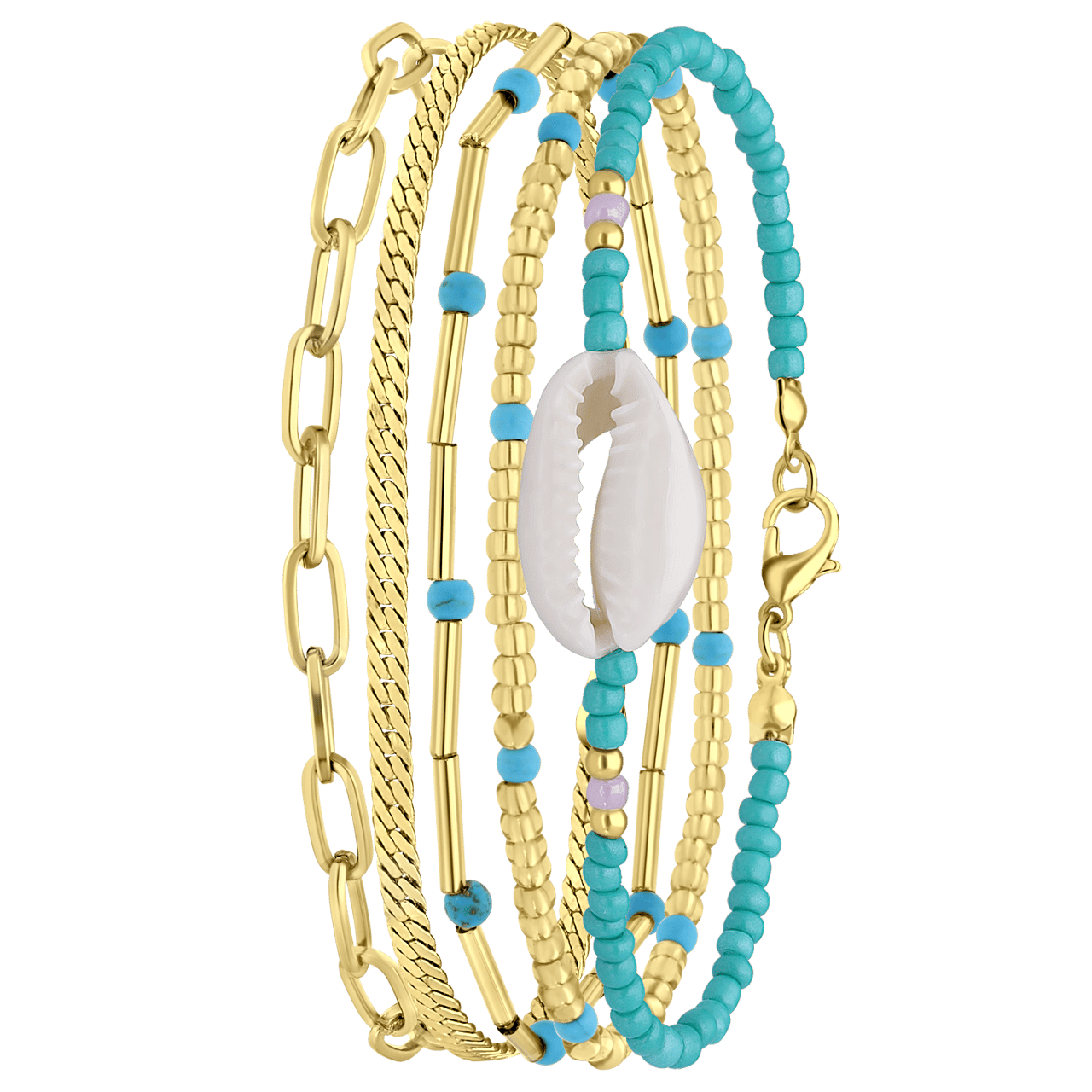 Bijoux armbandenset blauw