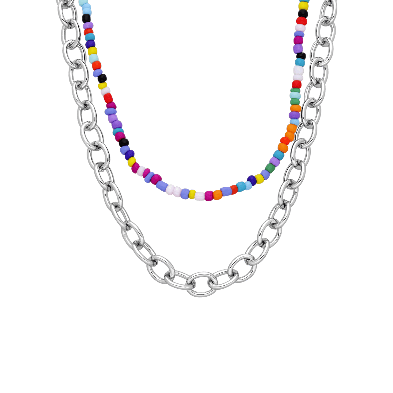 Bijoux zilverkleurige kettingen