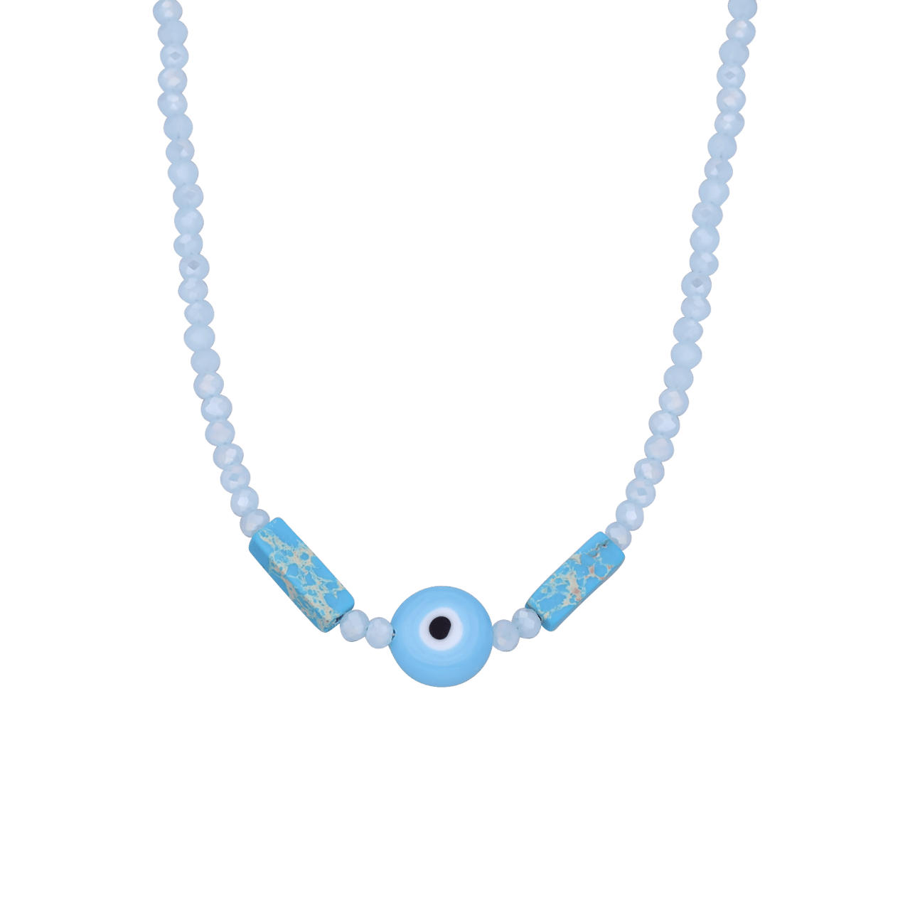 Bijoux choker met blauwe oog