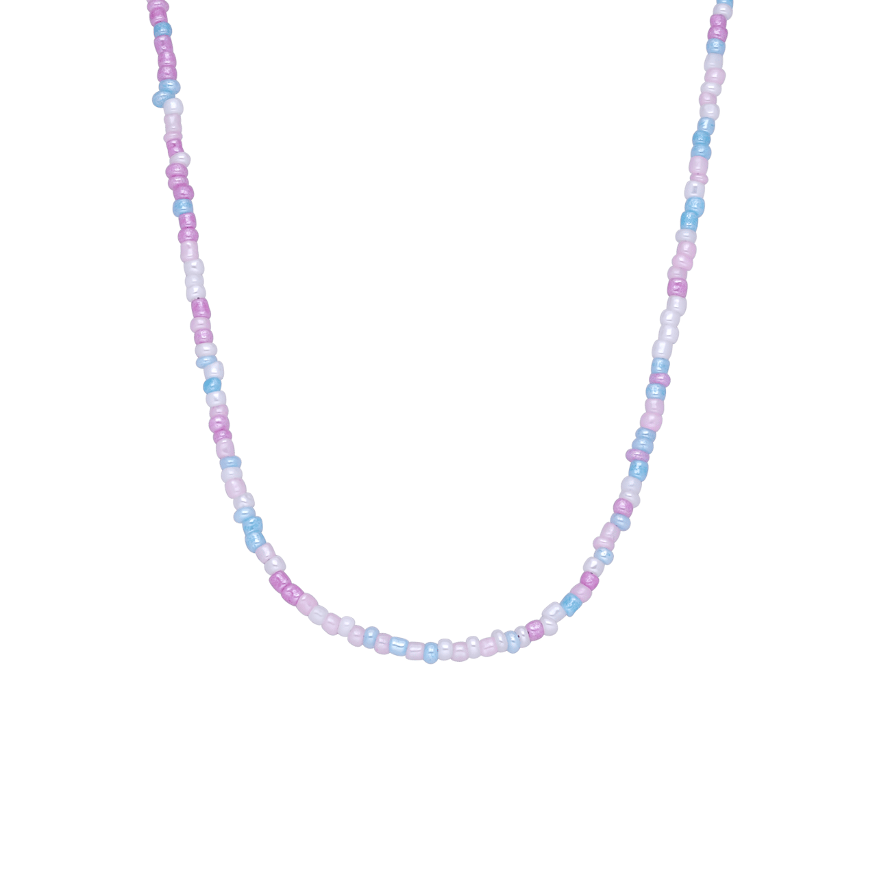 Bijoux zilverkleurige kralenketting choker voor dames