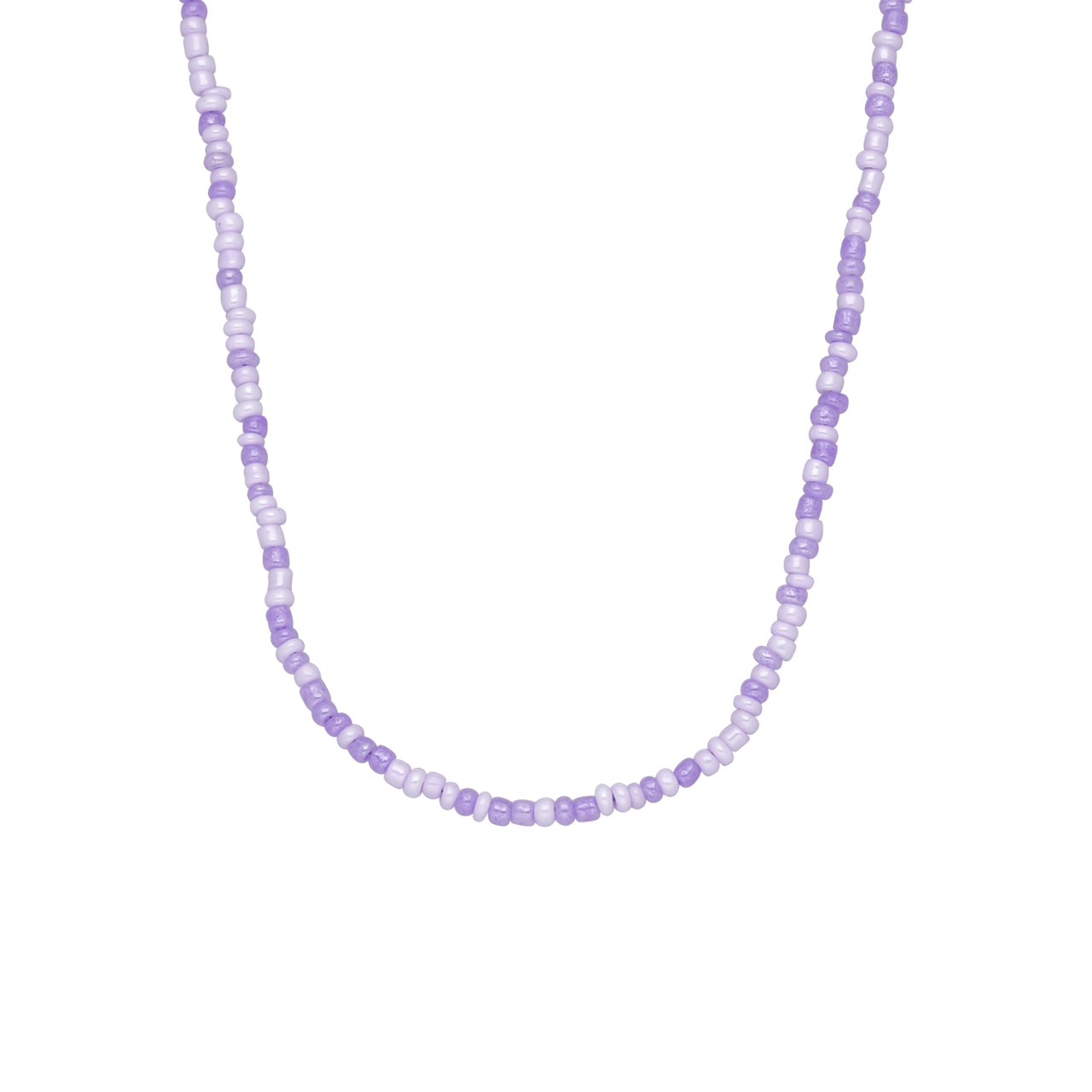 Bijoux choker met paarse kralen
