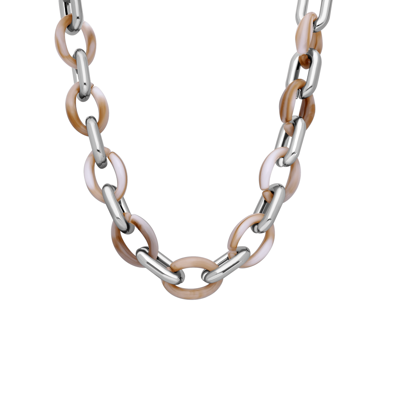 Bijoux zilverkleurige ketting voor dames