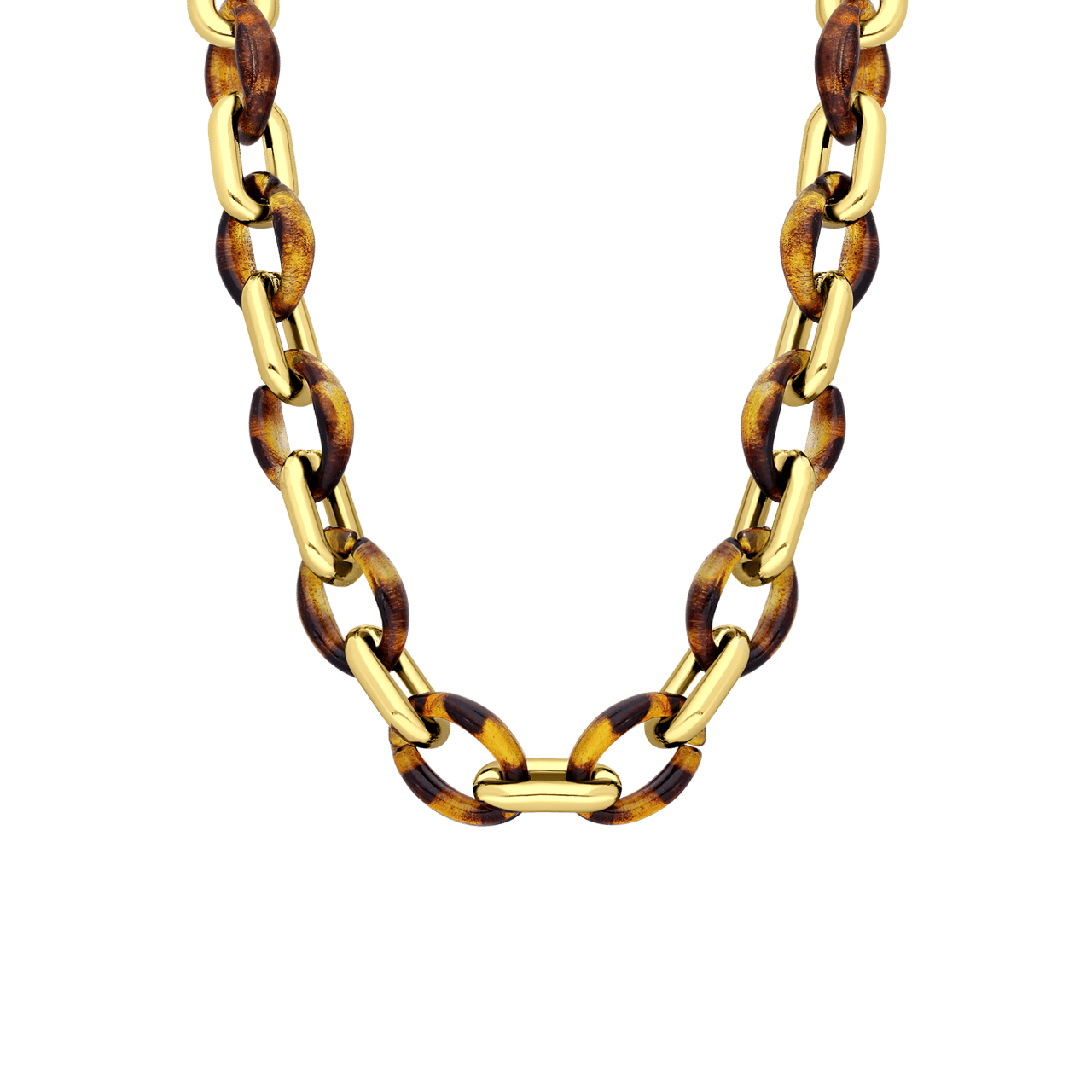 Goudkleurige bijoux ketting panter gourmet