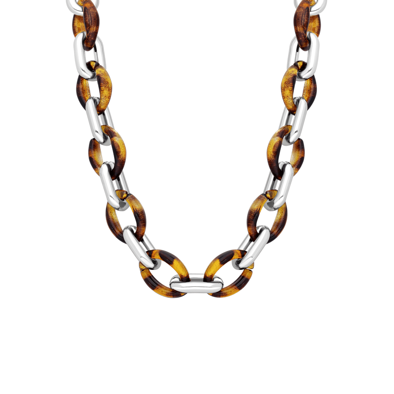 Bijoux zilverkleurige ketting voor dames