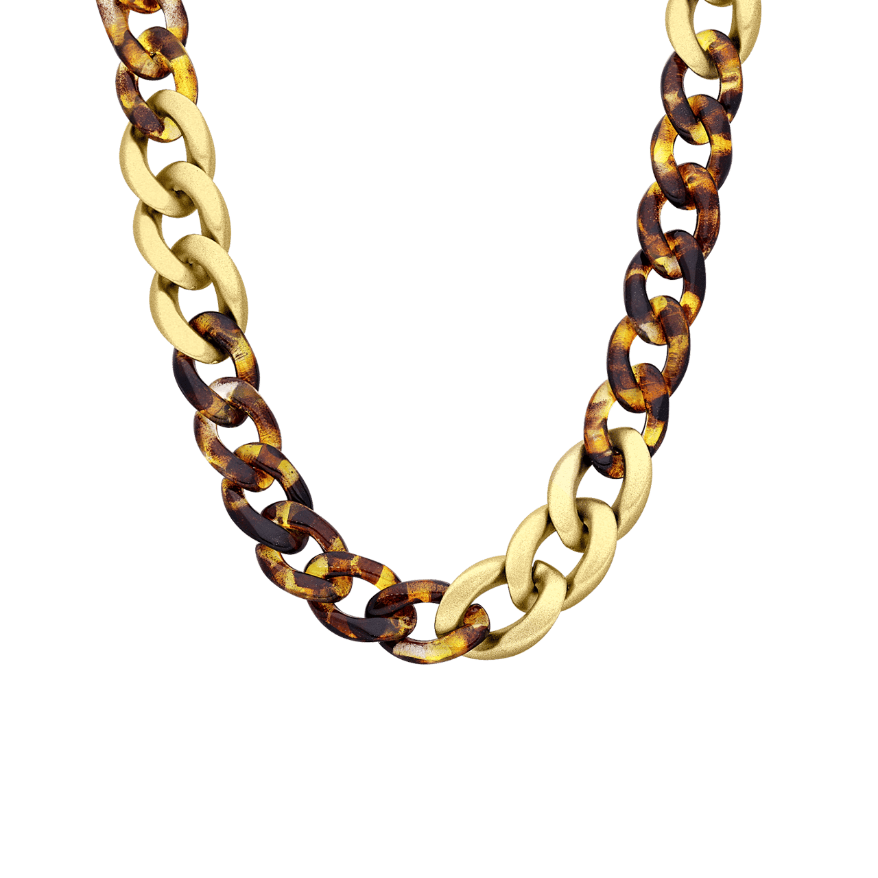 Goudkleurige bijoux ketting met panter