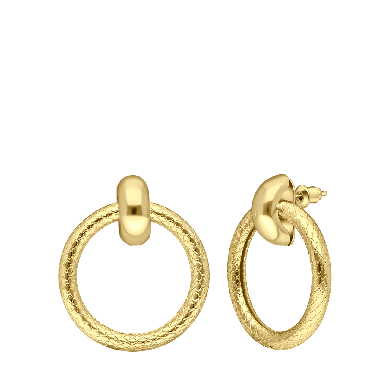 Bijoux goudkleurige oorringen voor dames
