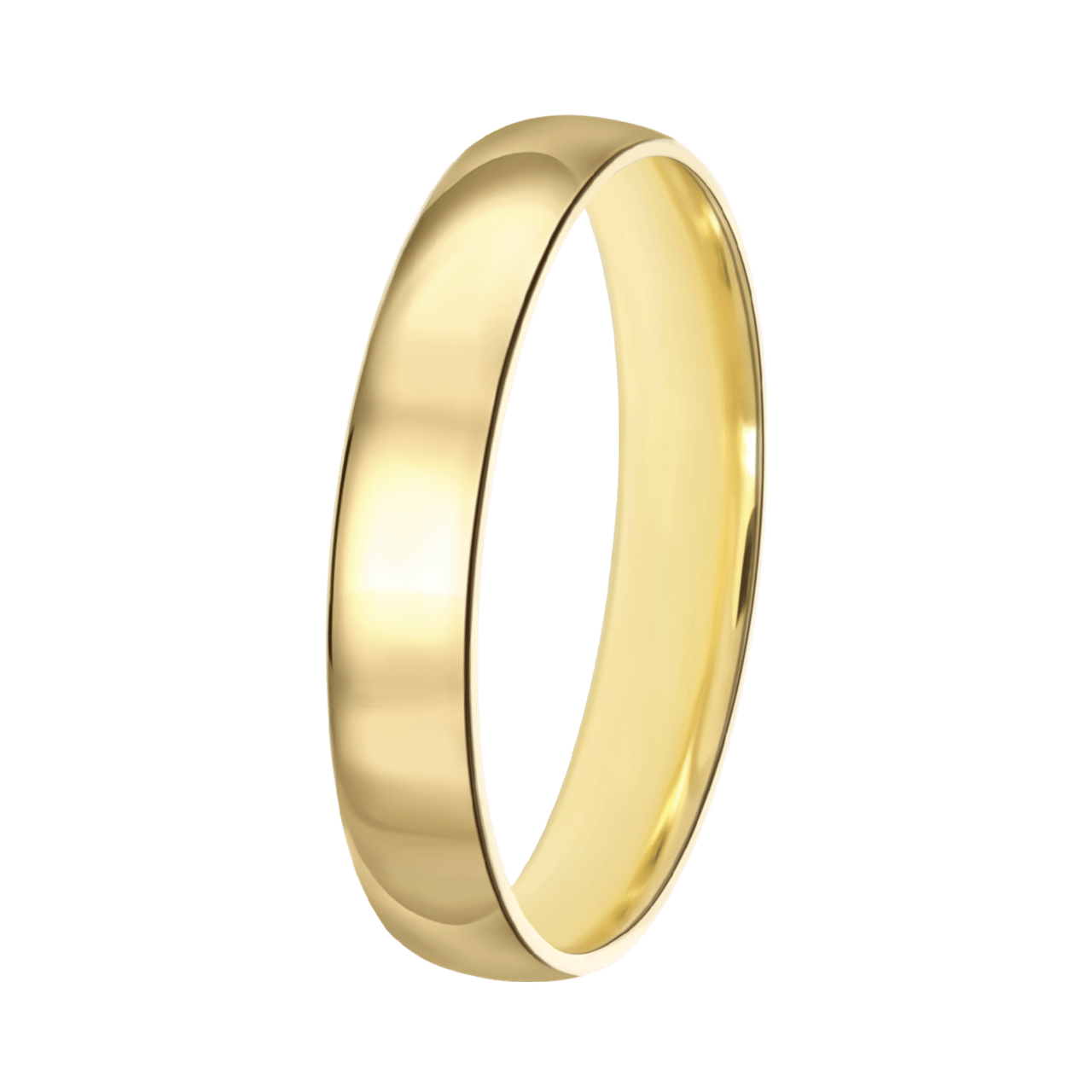 Trauring für Damen, 585 Gelbgold, 4 mm, Liz TW 451