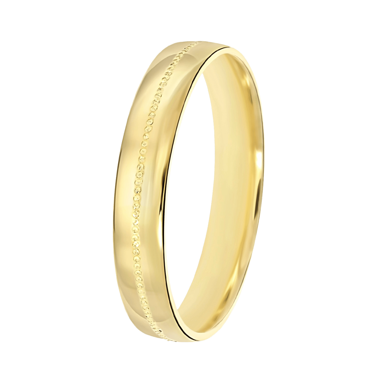 Trauring für Damen, 375 Gelbgold, 4 mm, Nora TW 454