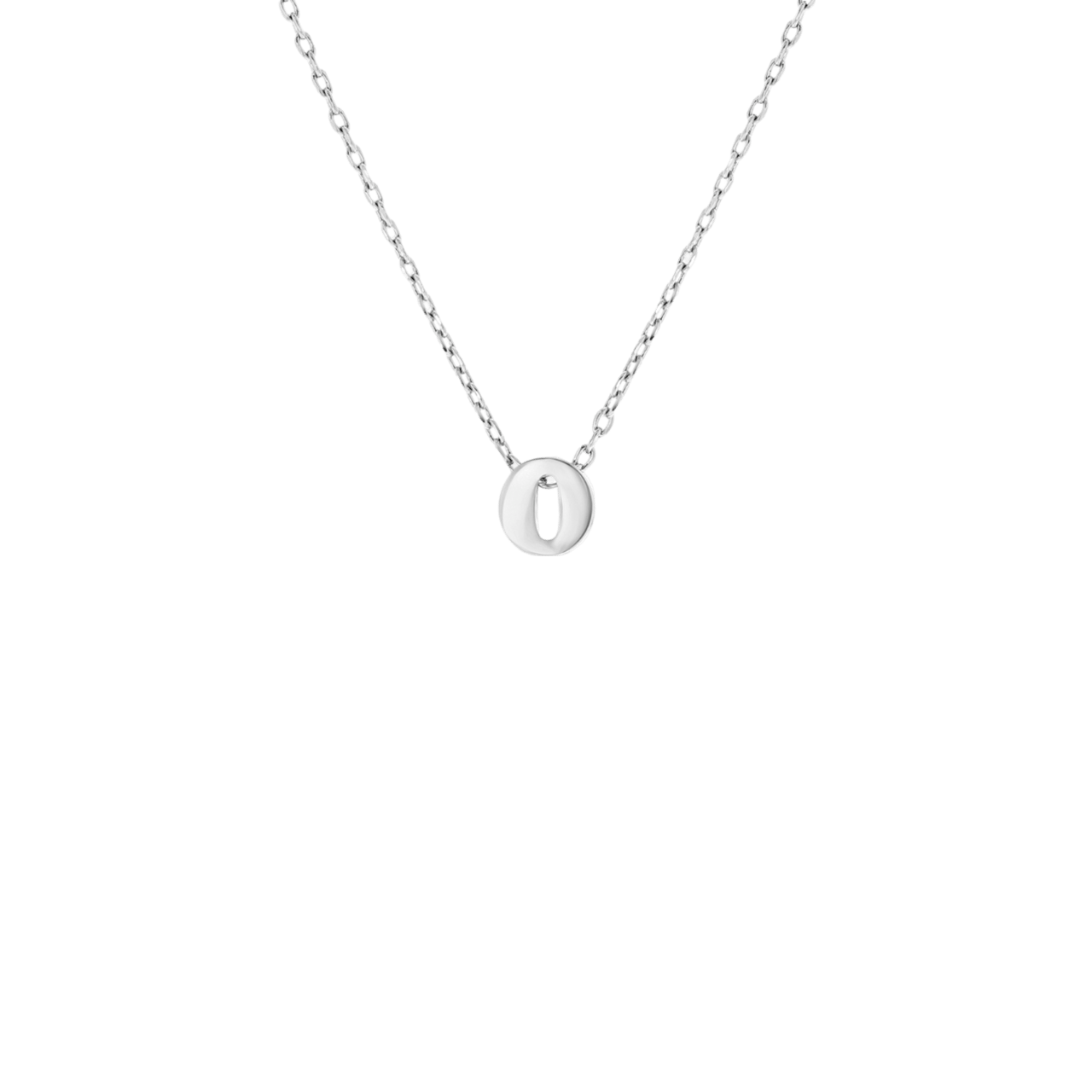 Stainless steel ketting met hanger letter