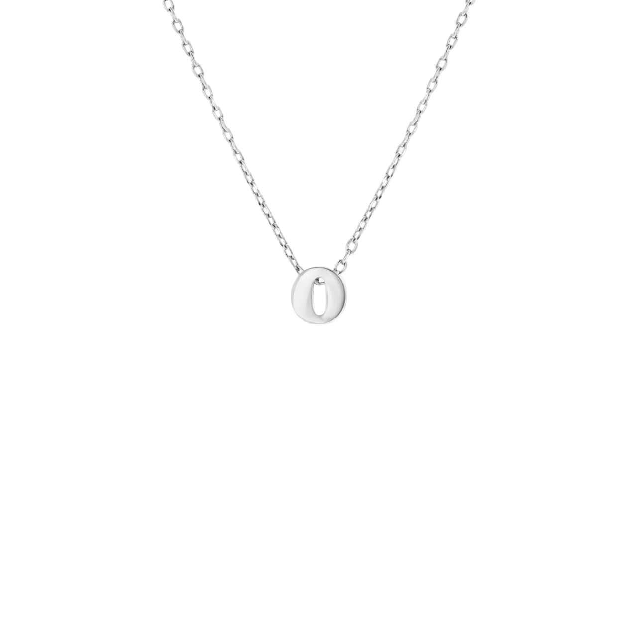 Stalen ketting met hanger letter