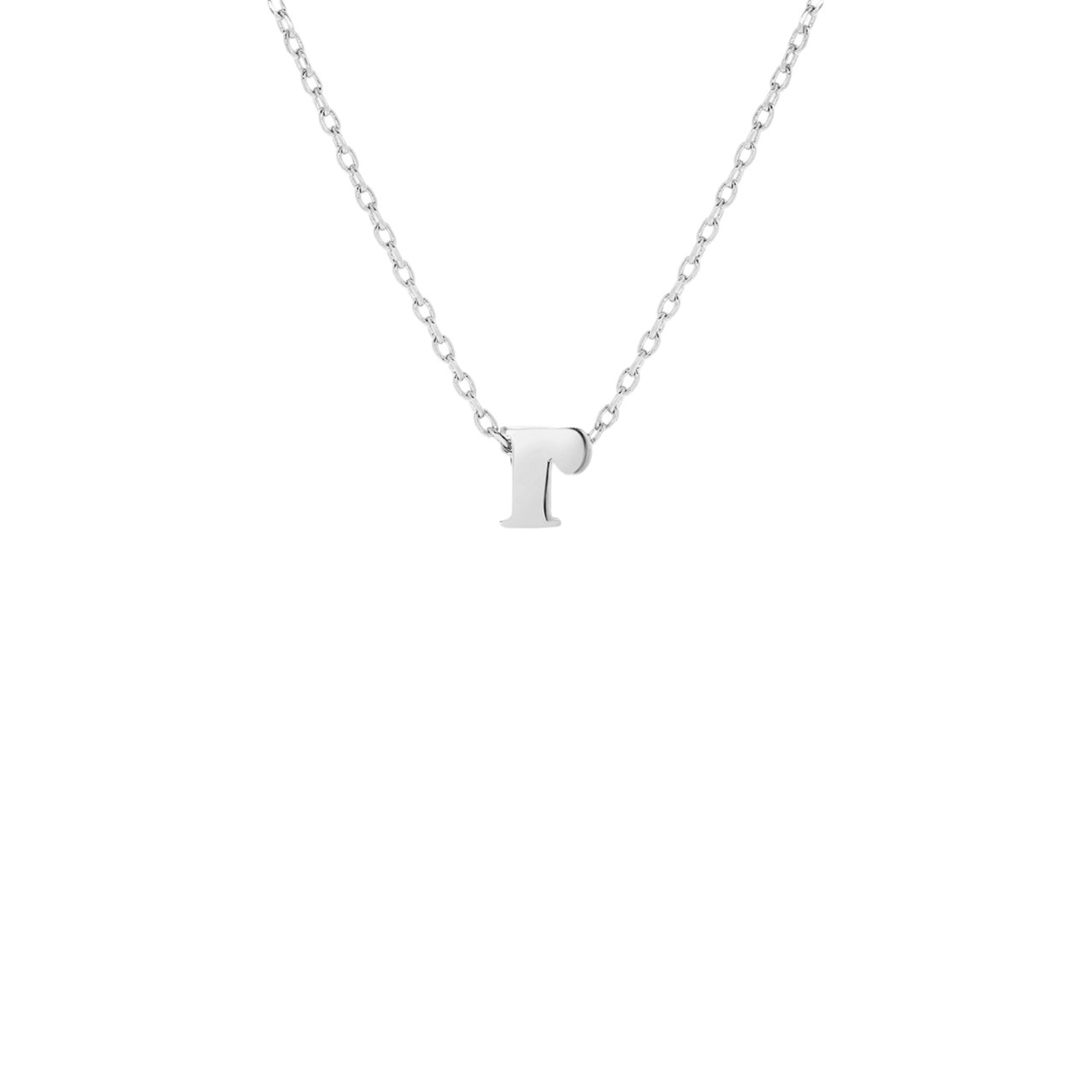 Stainless steel ketting met hanger letter