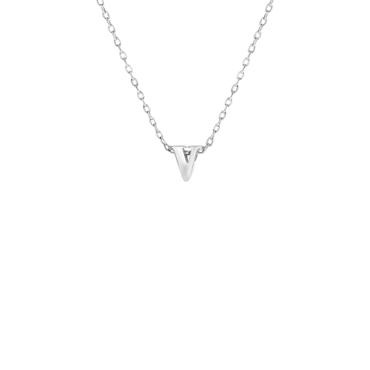 Stainless steel ketting met hanger letter