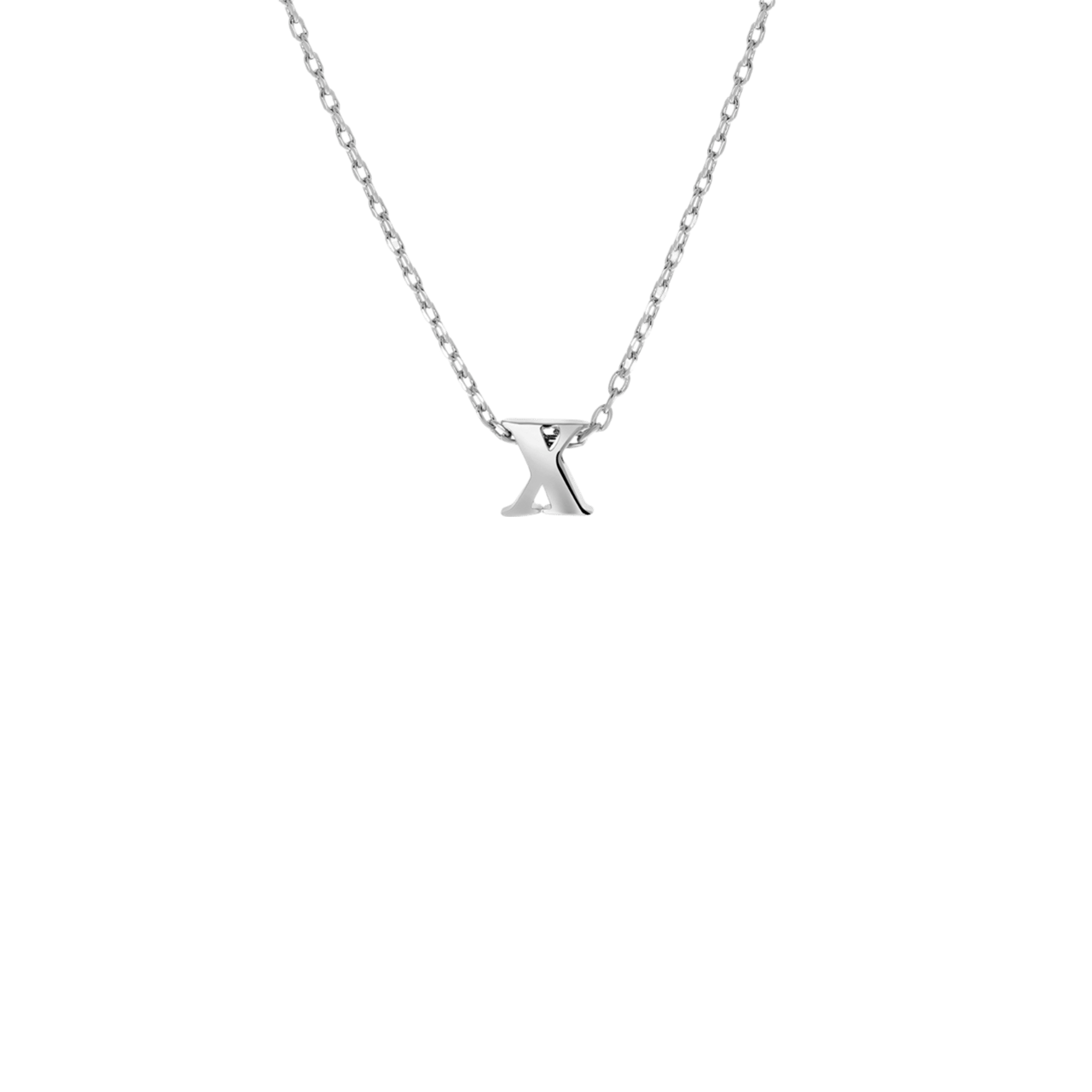 Stainless steel ketting met hanger letter