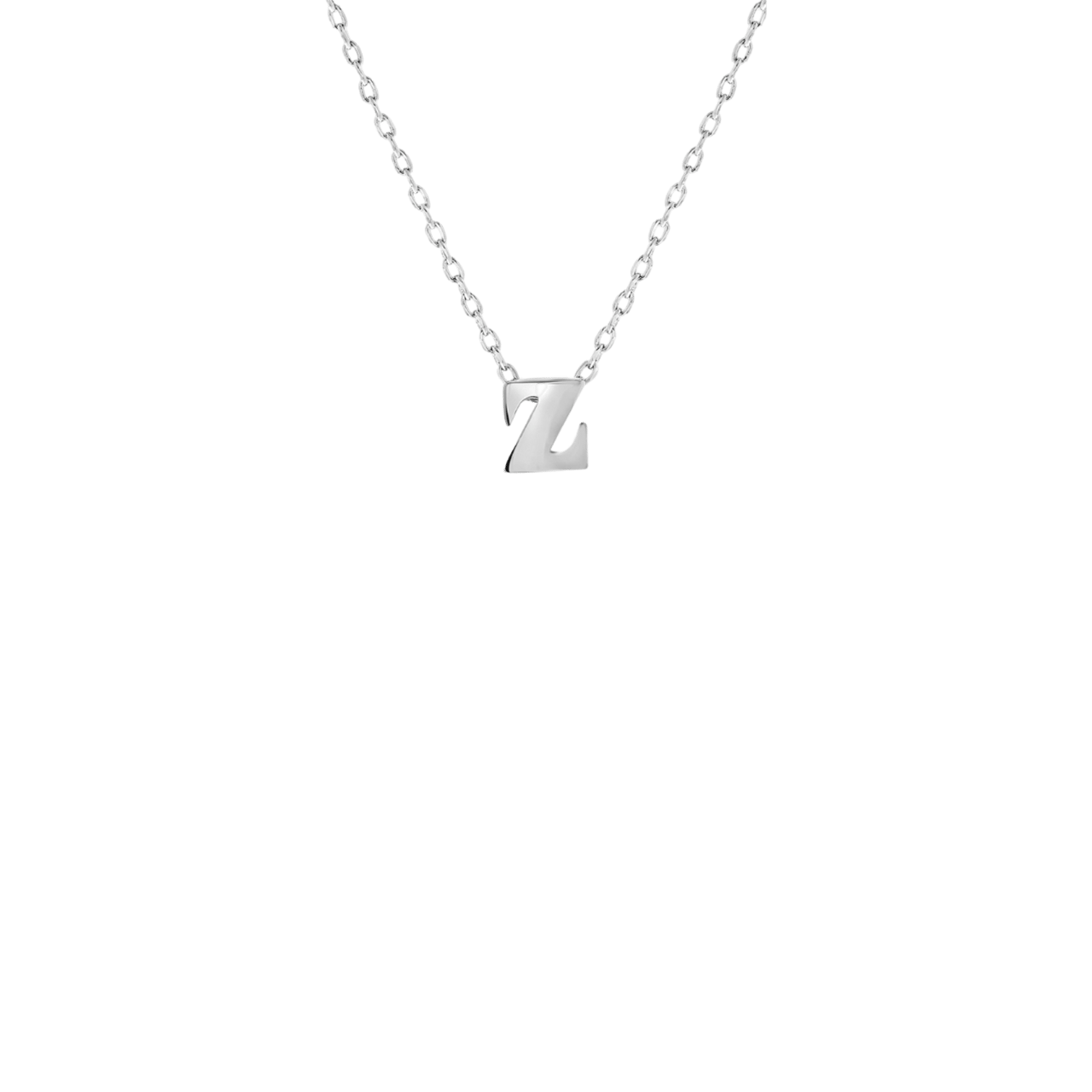Stalen ketting met hanger letter