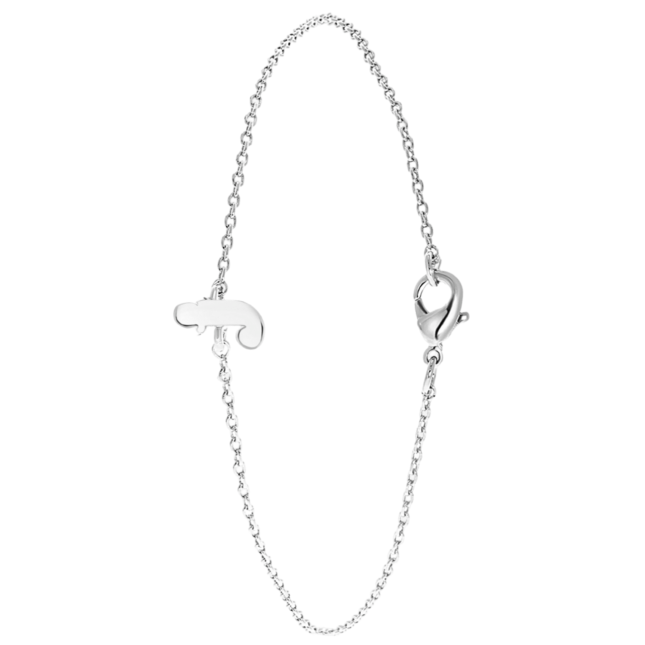 Stainless steel armband met letter hanger