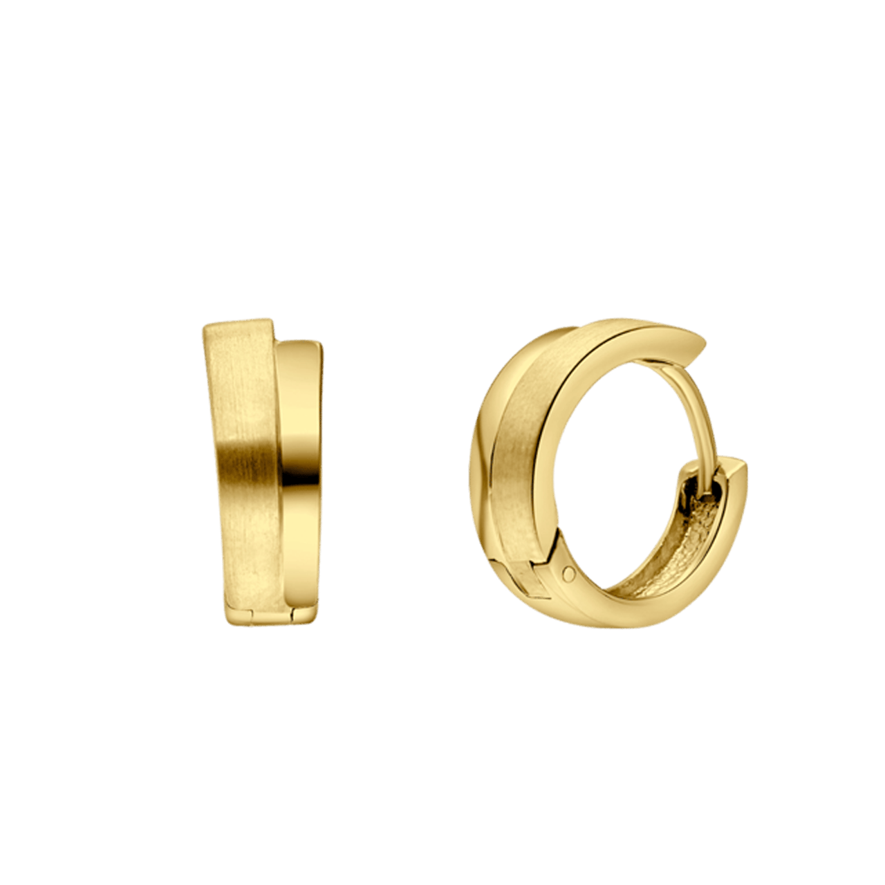 Zilveren goldplated oorringen voor dames