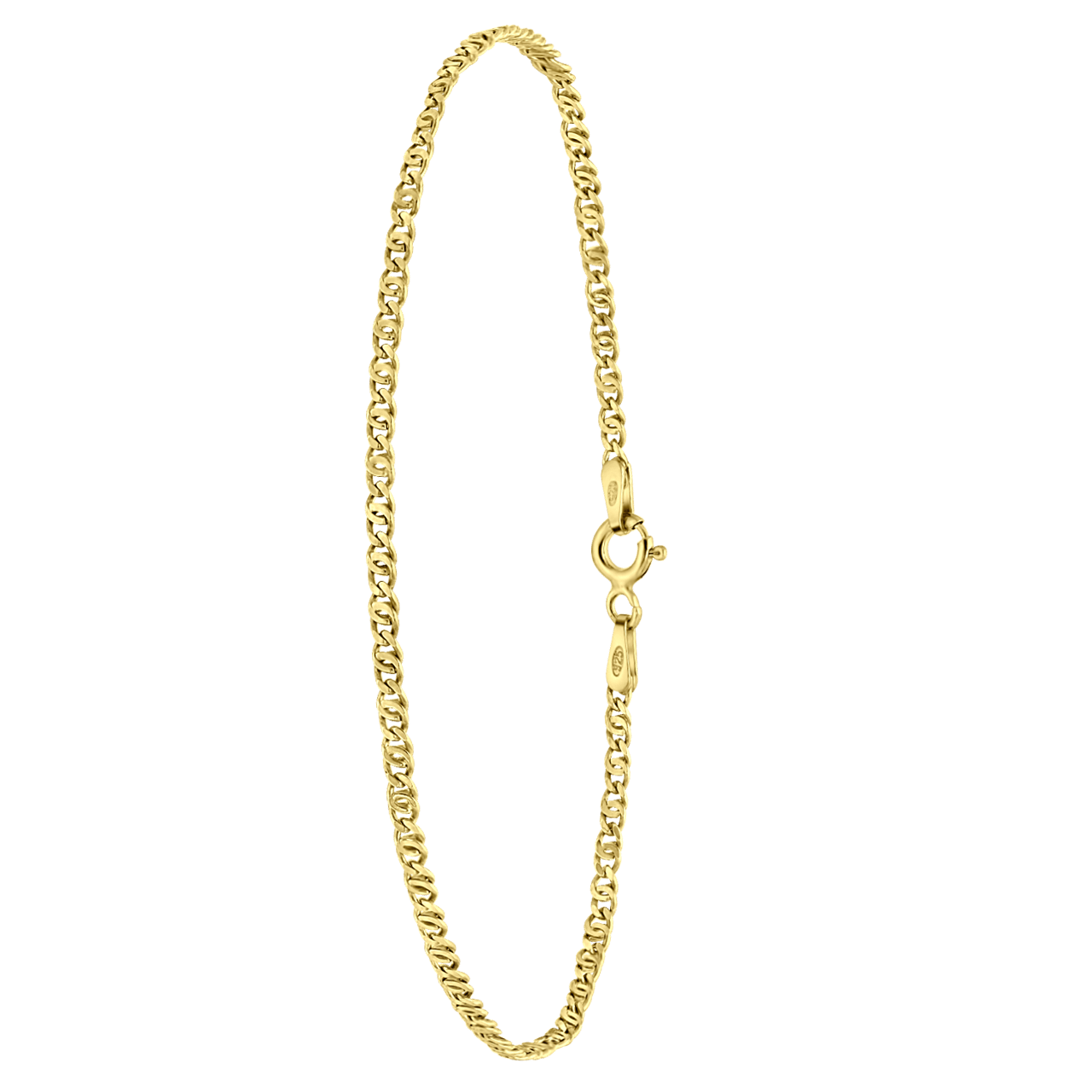 Armband aus 925 Silber vergoldet mit Fantasieglied