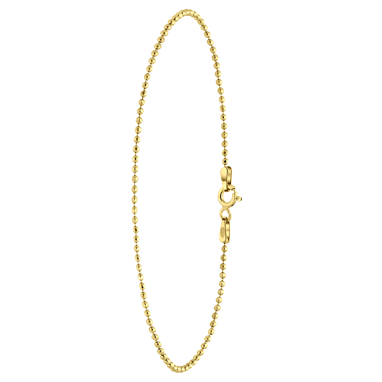 Armband, 925 Silber, vergoldet, Kugelglieder