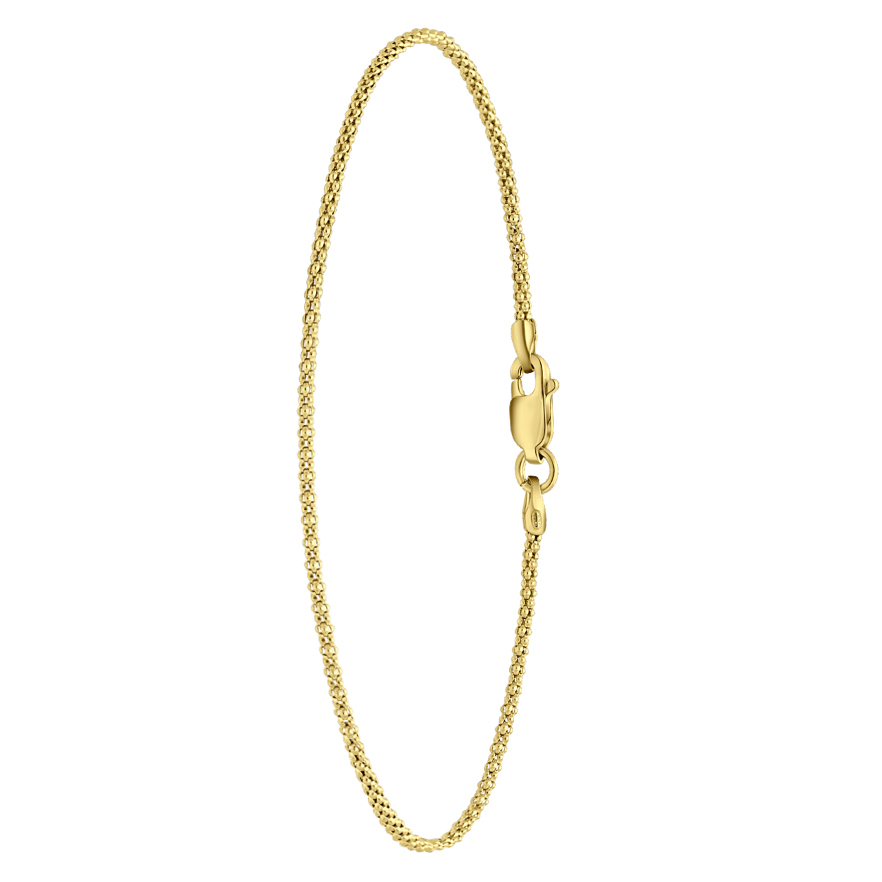 Silber 925, vergoldet, Armband, Popcorn