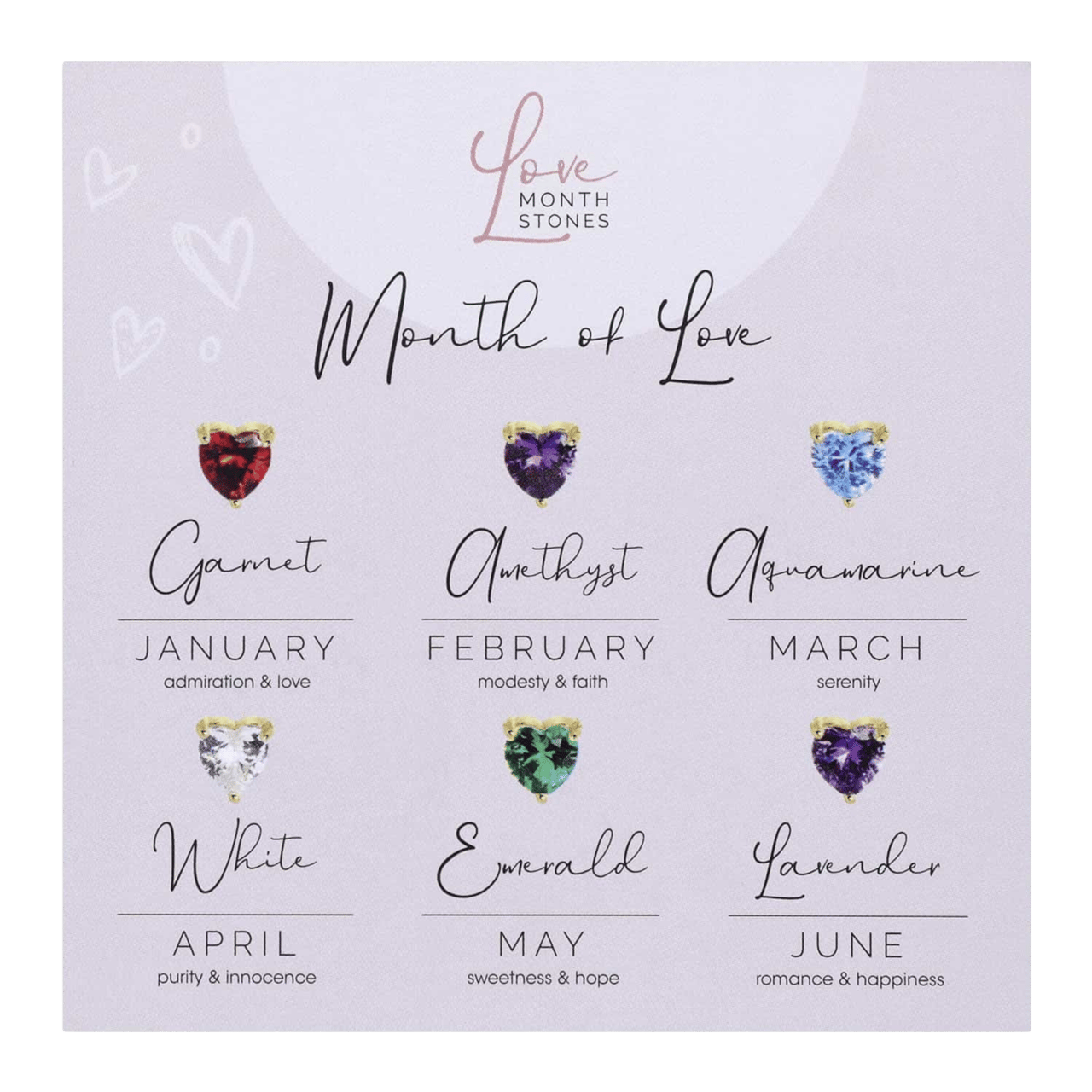 Love Month Stone kaartje