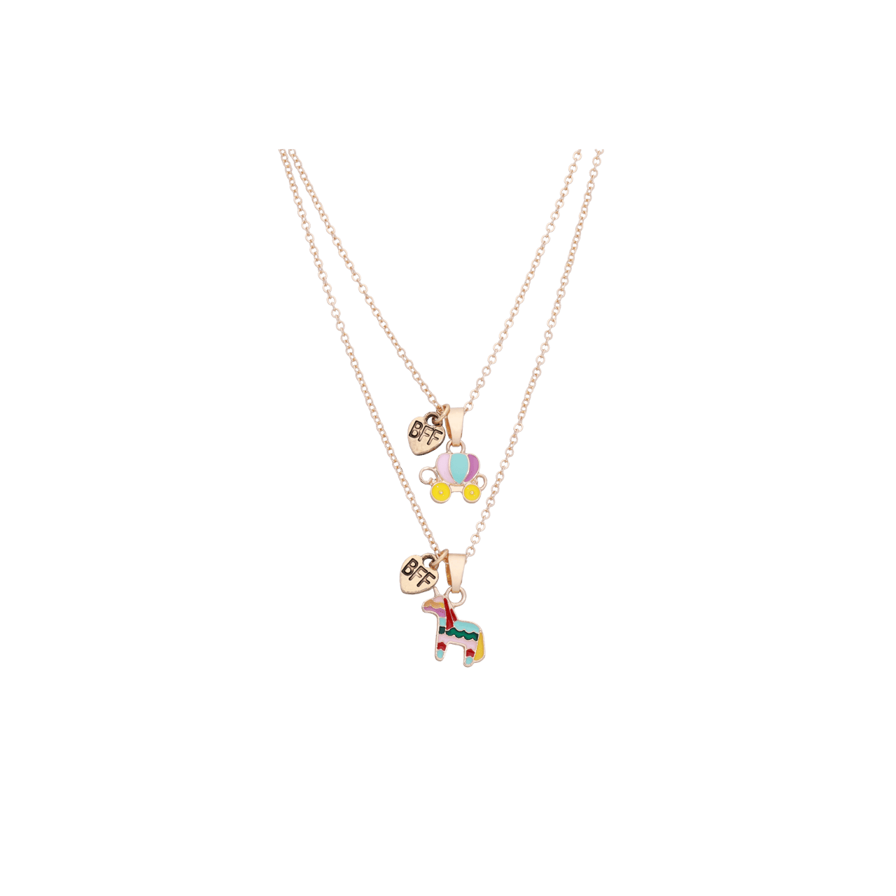 Goudkleurige bijoux bff set