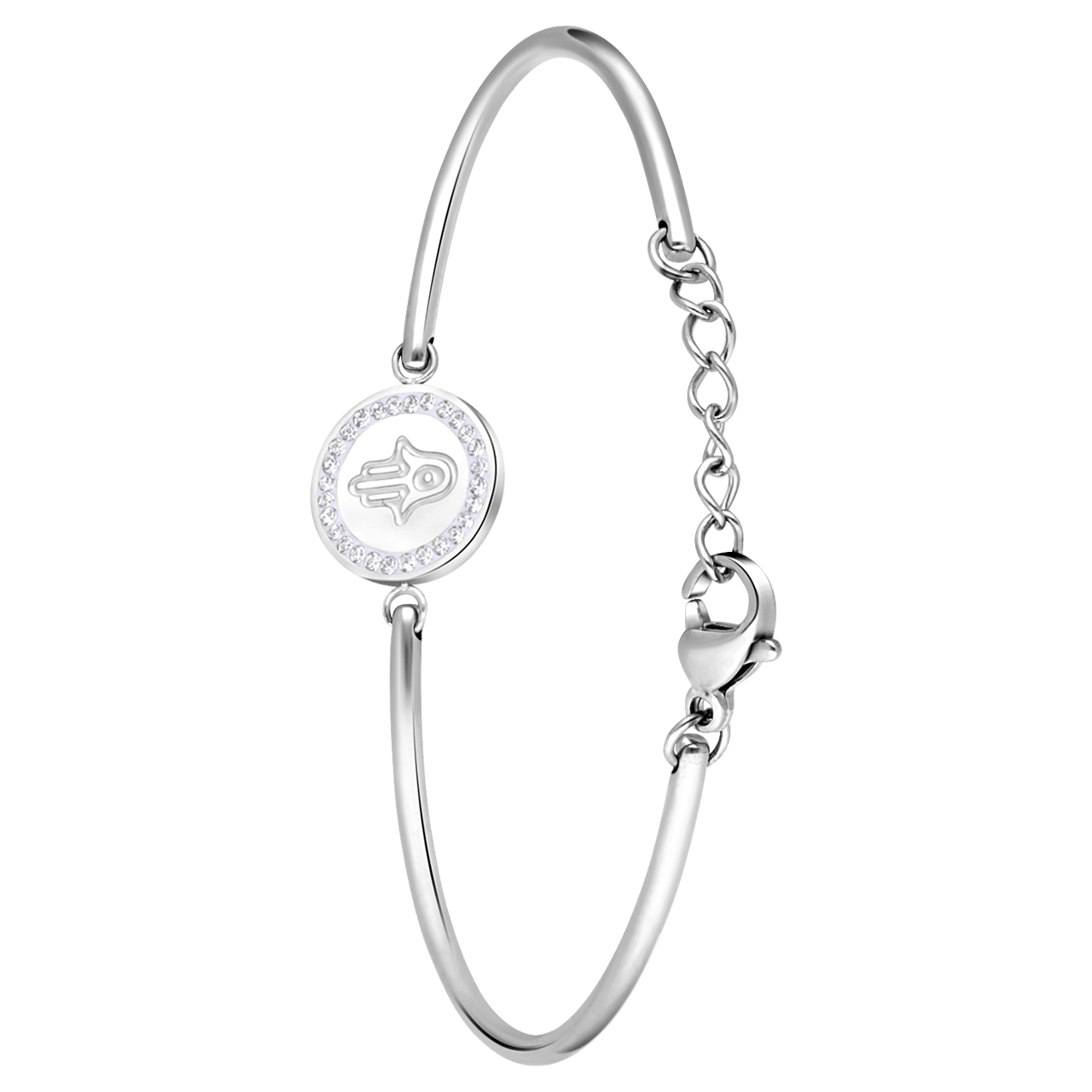 Edelstahlarmband Hamsa