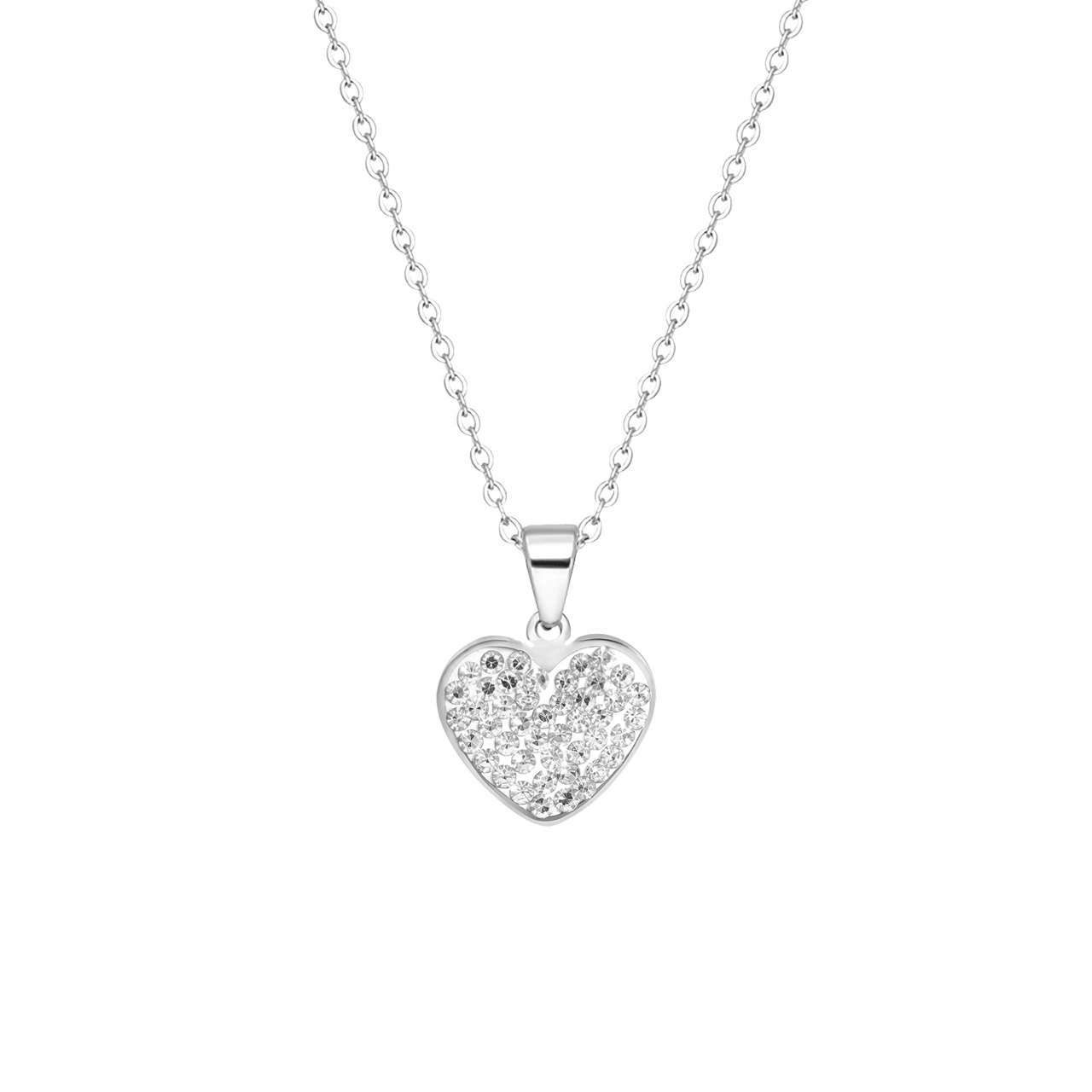 LivLiv stalen ketting met hanger hart voor dames
