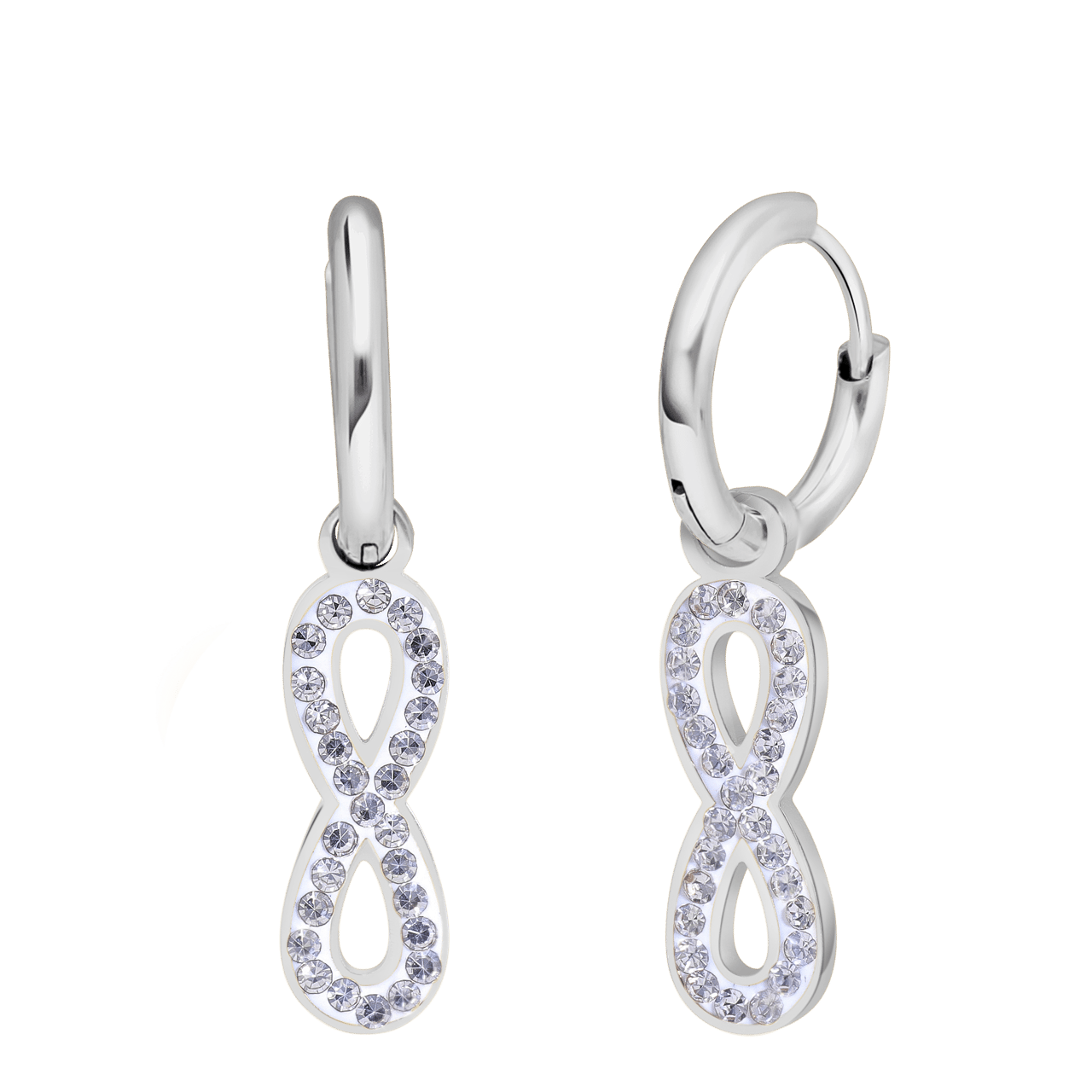 LivLiv stainless steel oorringen met infinity voor dames