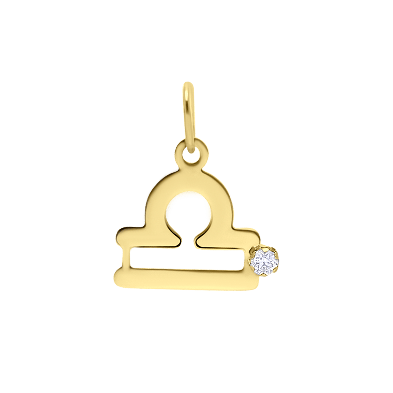 9 Karaat hanger sterrenbeeld met zirkonia