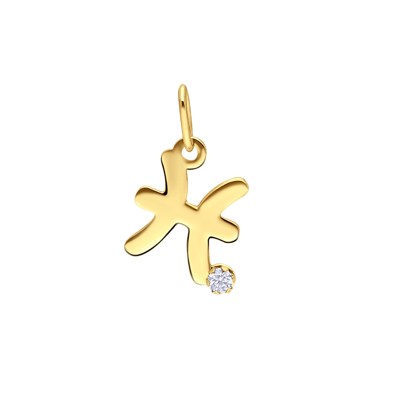 9 Karaat hanger sterrenbeeld met zirkonia