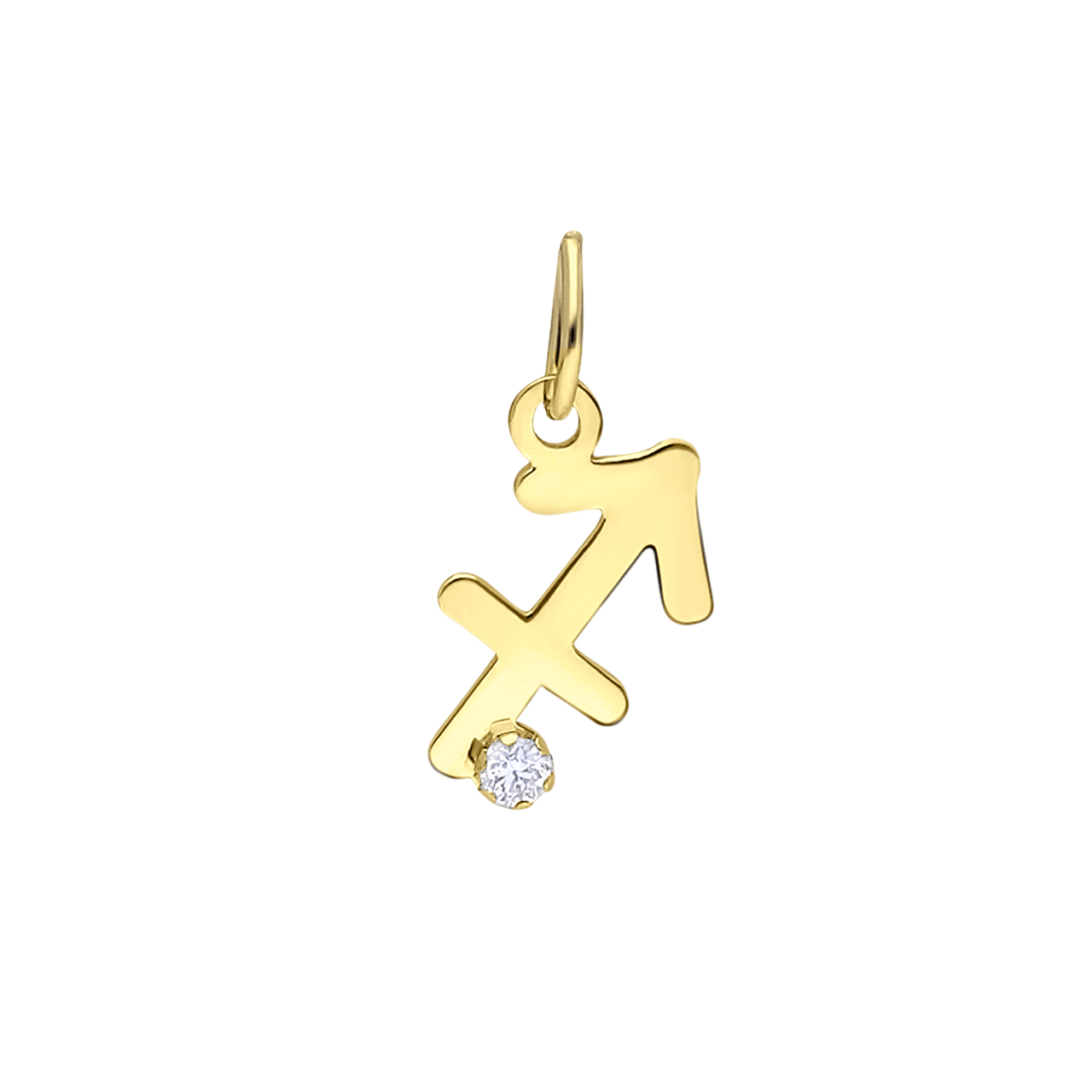 9 Karaat hanger sterrenbeeld met zirkonia