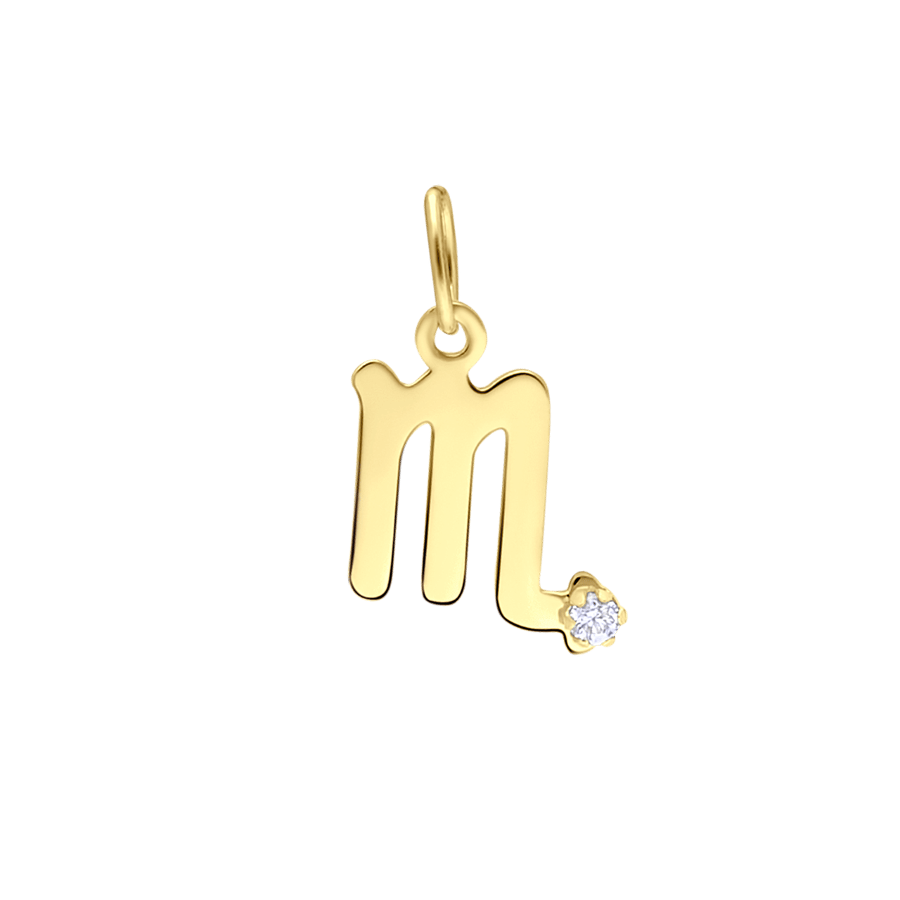 9 Karaat hanger sterrenbeeld met zirkonia