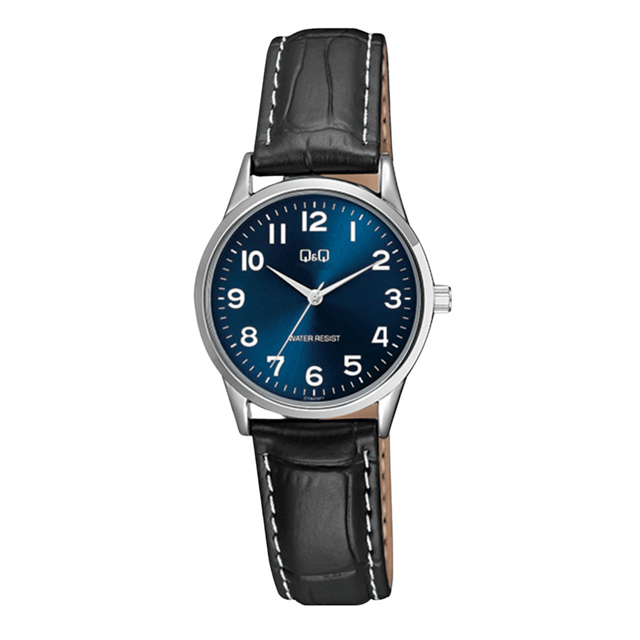 Q & Q Damen-Armbanduhr mit Armband aus Leder