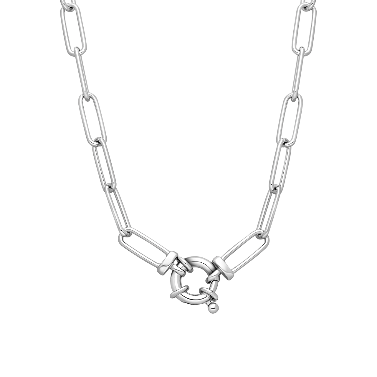 Gerecycleerd zilveren ketting closed forever