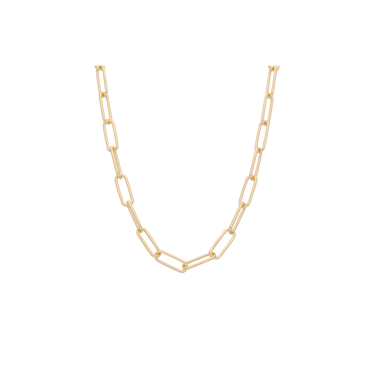 Gerecycleerd zilveren goldplated ketting closed forever