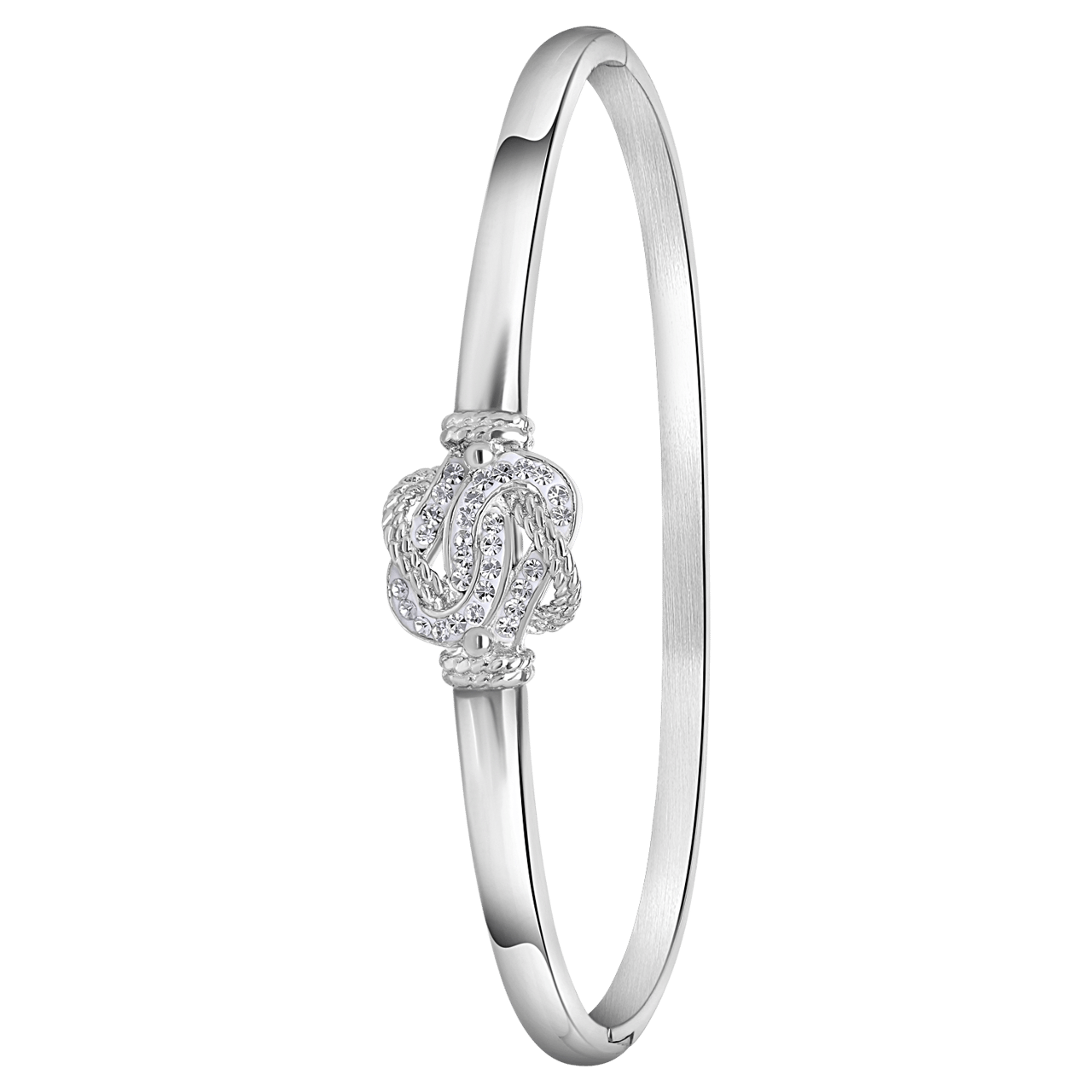 Gerecycleerd stainless steel bangle surinaamse mattenklopper